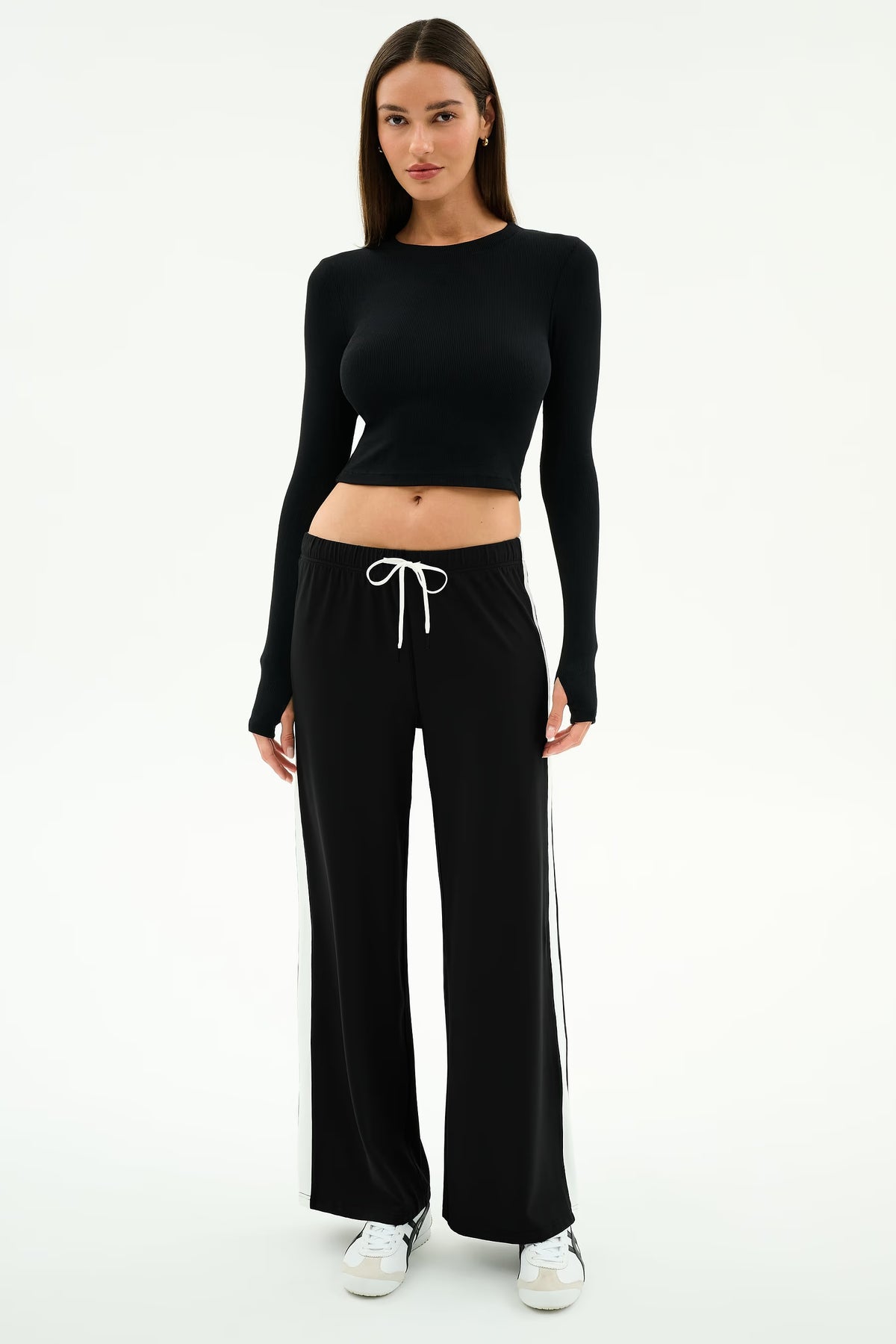 Louise Rib Long Sleeve Crop
