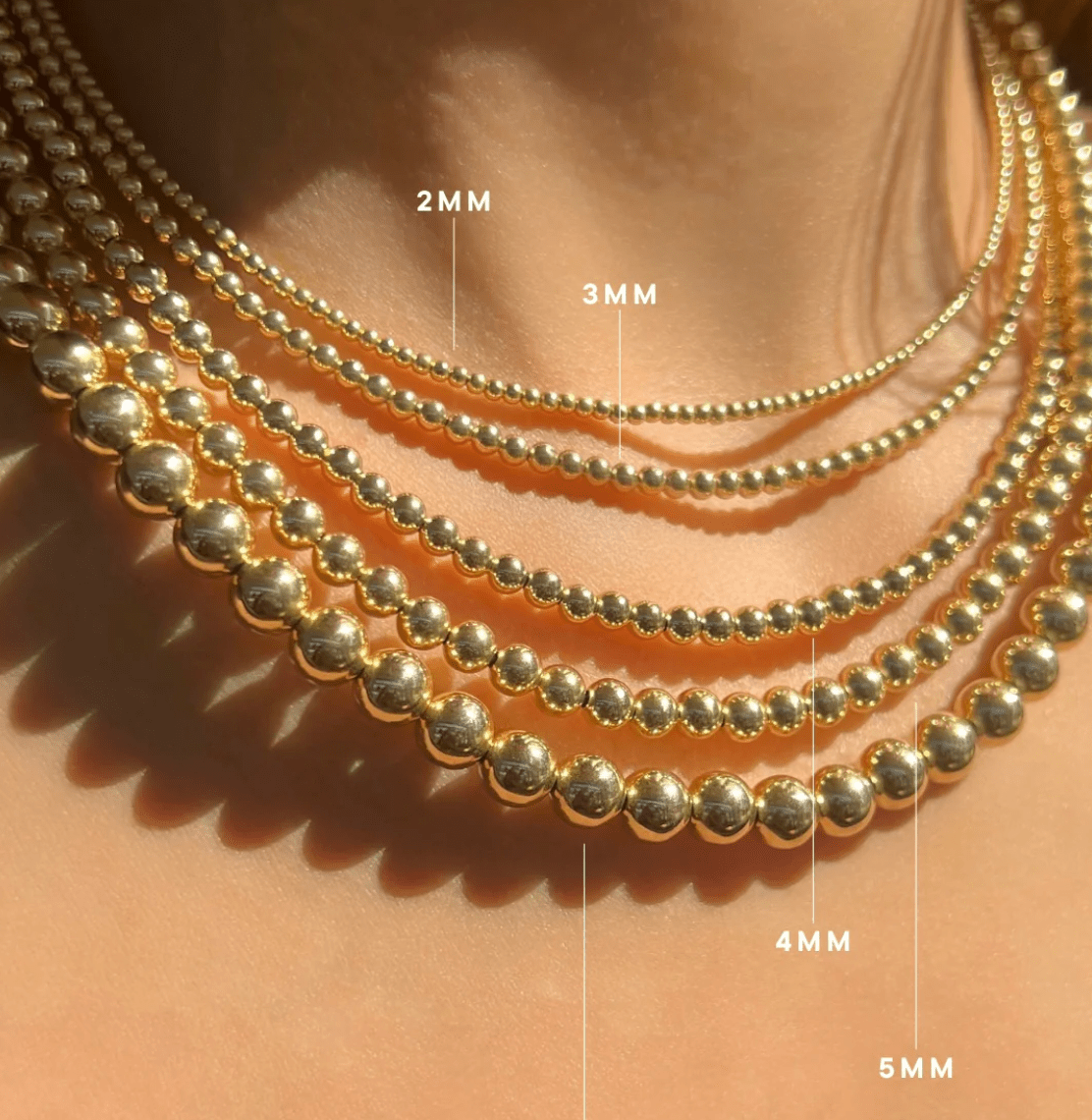 2MM Signature Beaded Necklace - Detour Boutiques