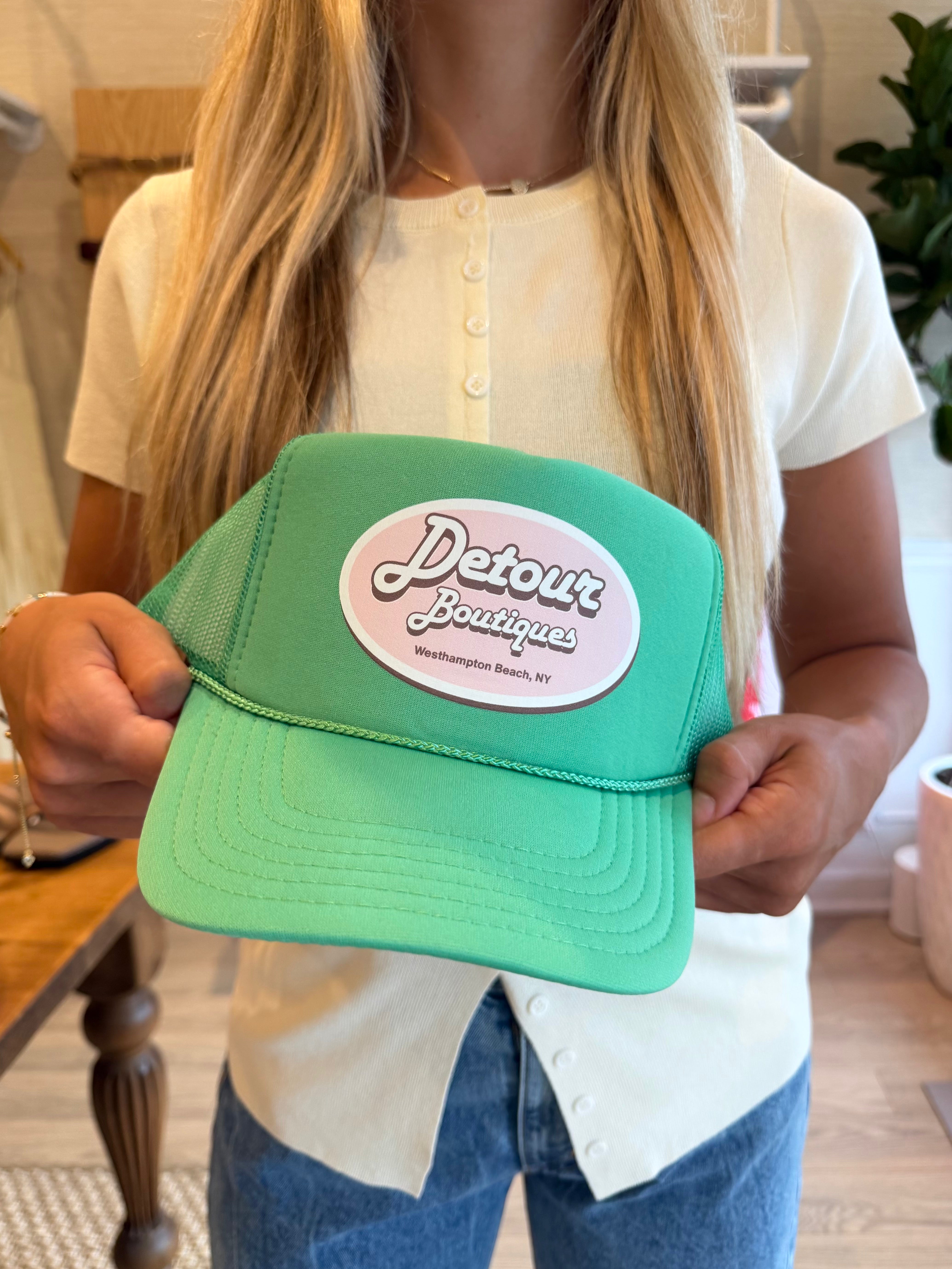 Detour Green Trucker Hat