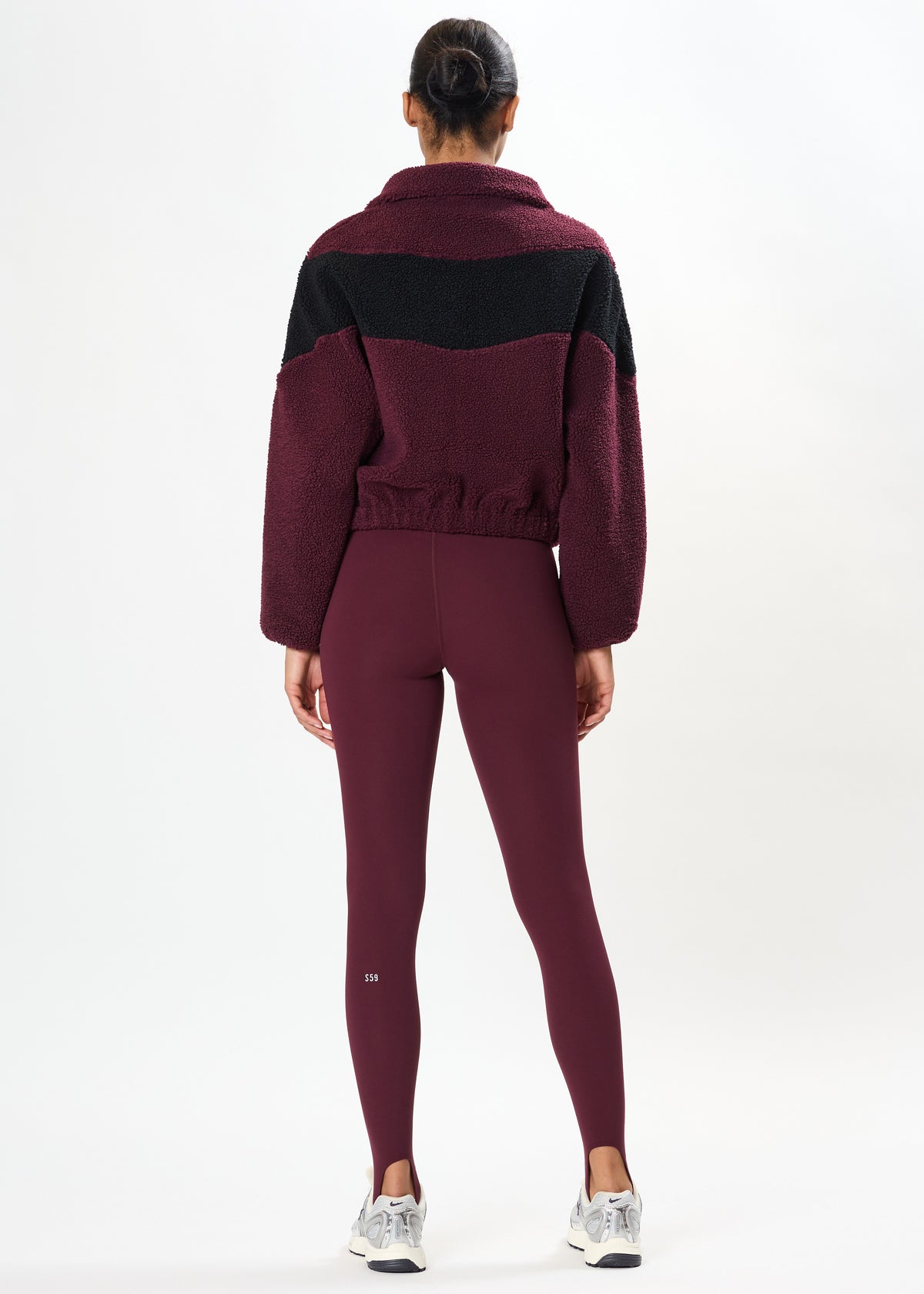 LOTTIE CHEVRON SHERPA FULL ZIP JACKET