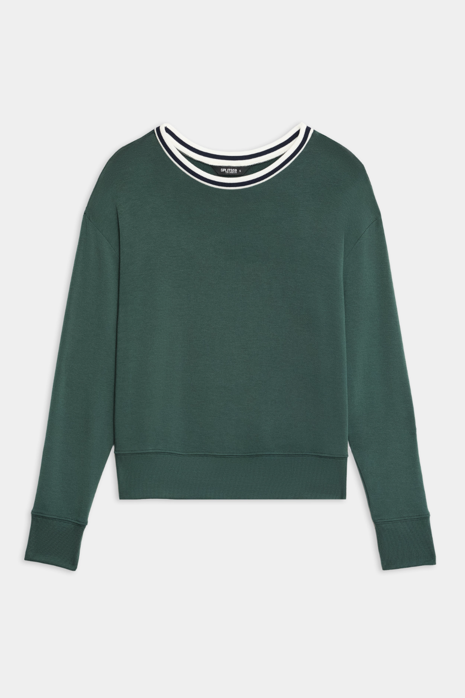 Sonja Fleece Sweatshirt W/ Stripe