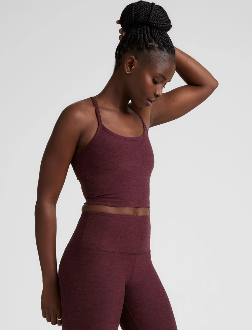 Spacedye Slim Racerback Cropped Tank