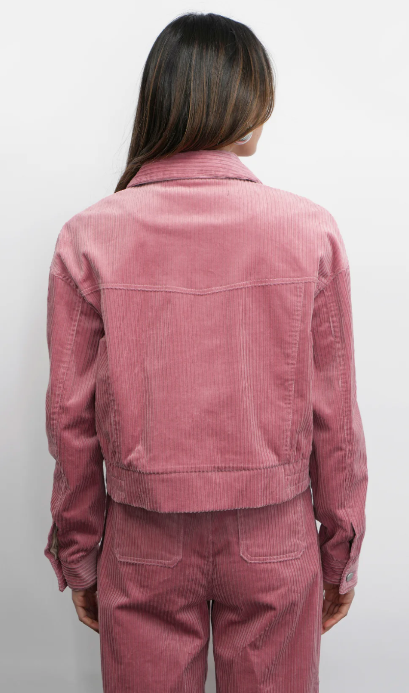 Dylanne Corduroy Jacket w/ Soft Jersey Lining