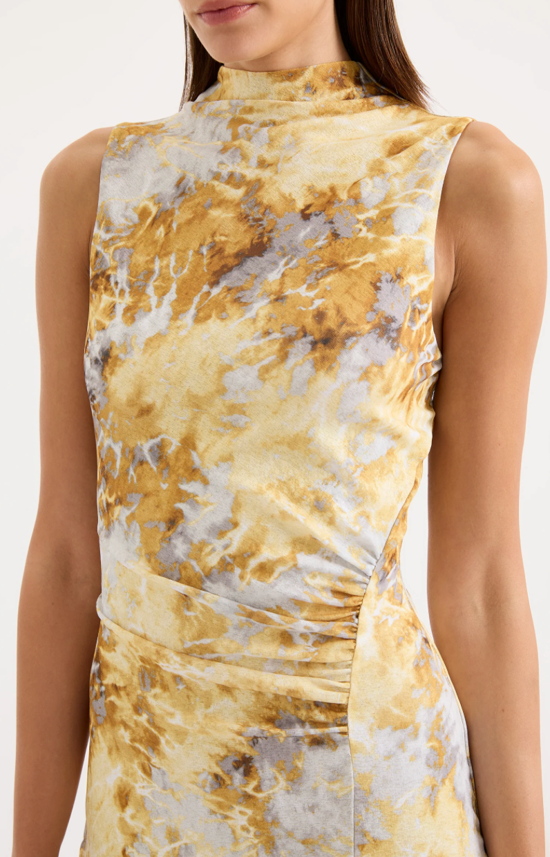 LUMINE MESH MAXI DRESS