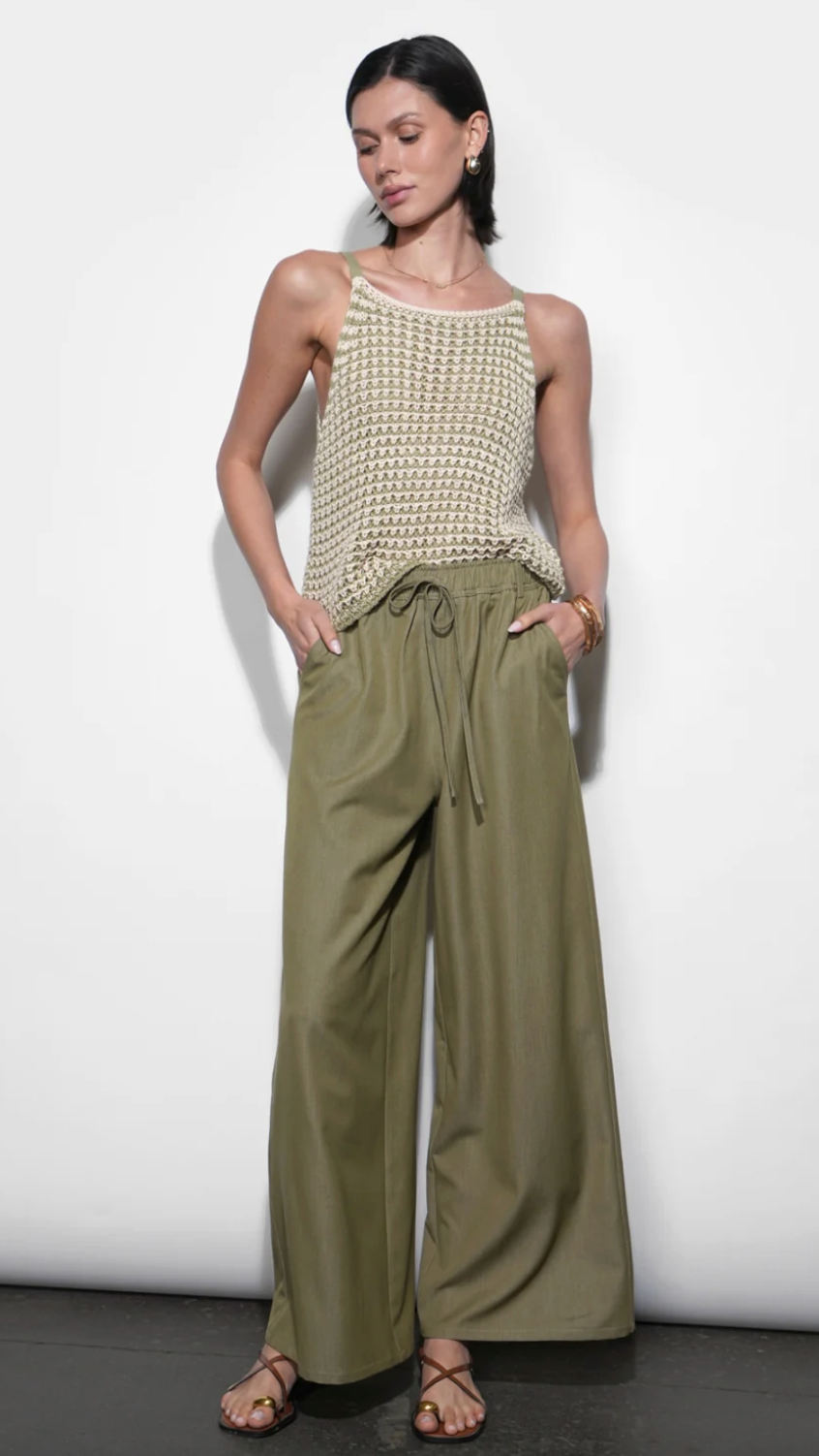 Quincy Crochet Knit Sleeveless Top