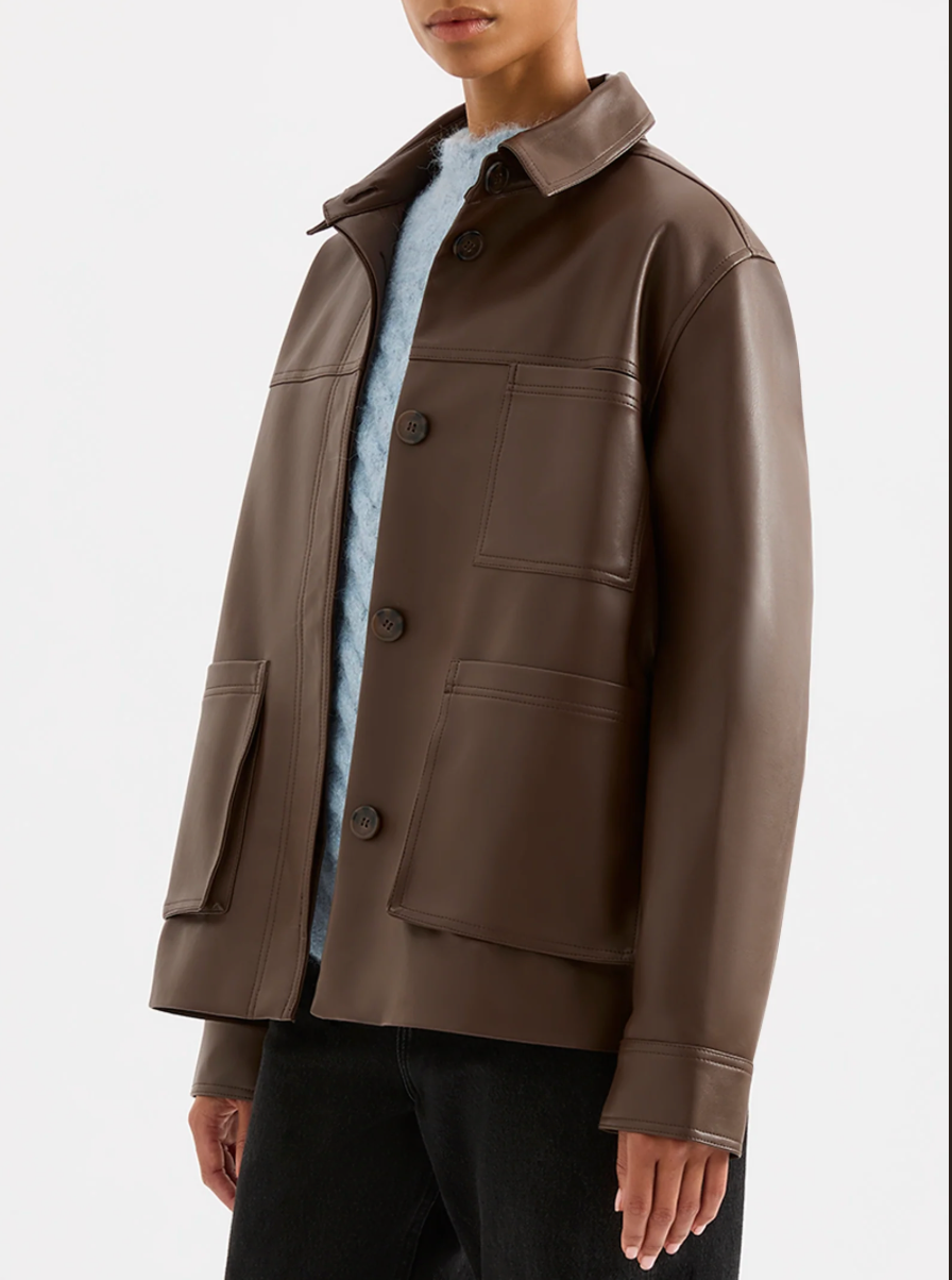 Telsey Faux Leather Jacket