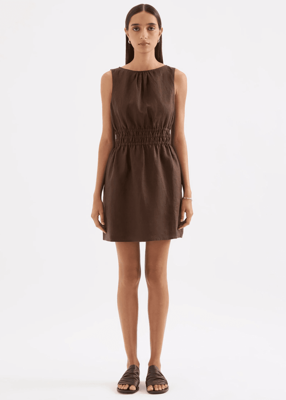 Andri Linen Mini Dress - Detour Boutiques