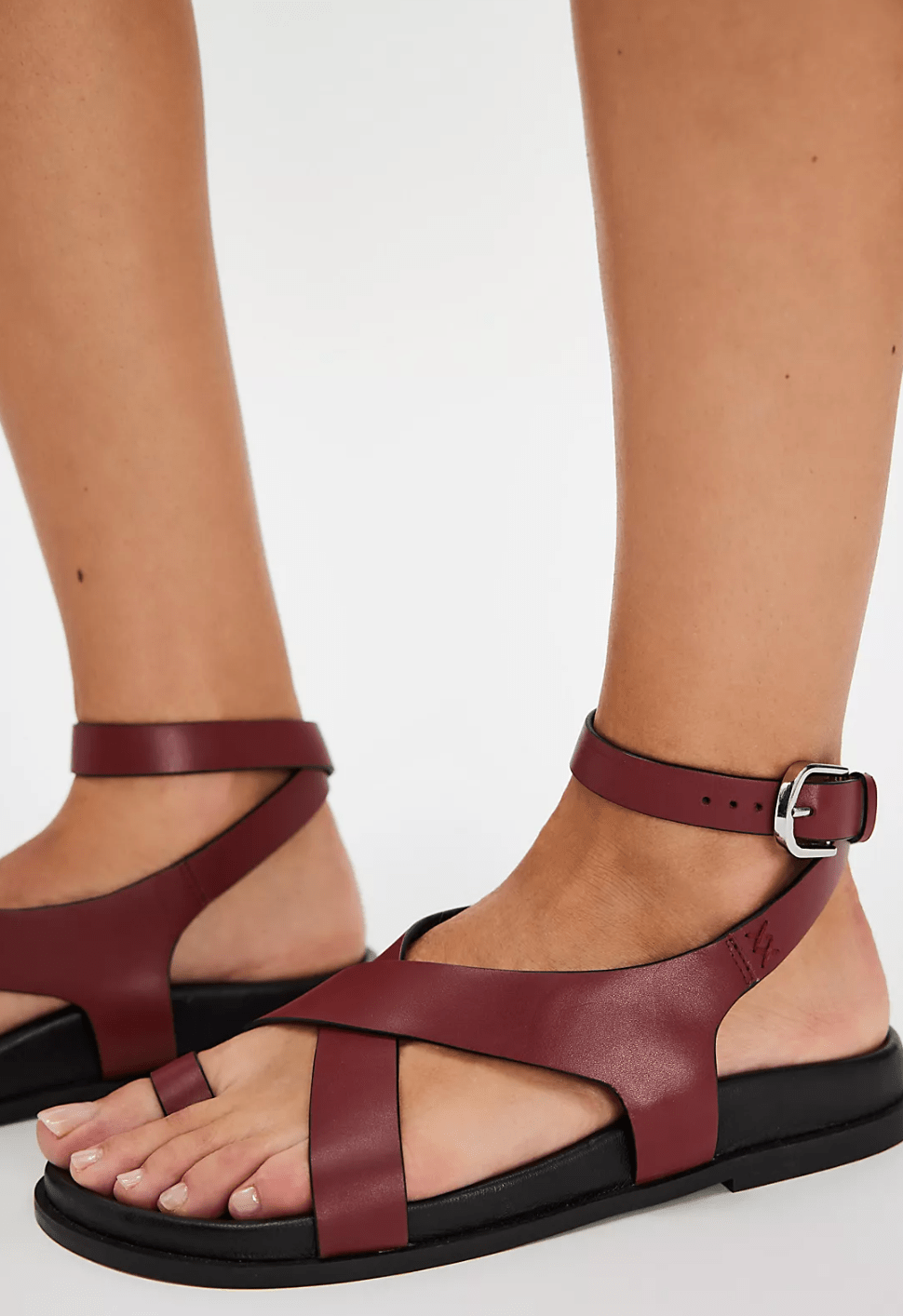 Anya Criss - Cross Footbed Sandals - Detour Boutiques