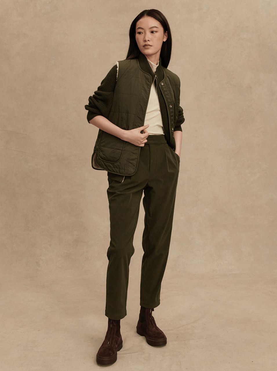 Audrea Reversible Gilet - Detour Boutiques