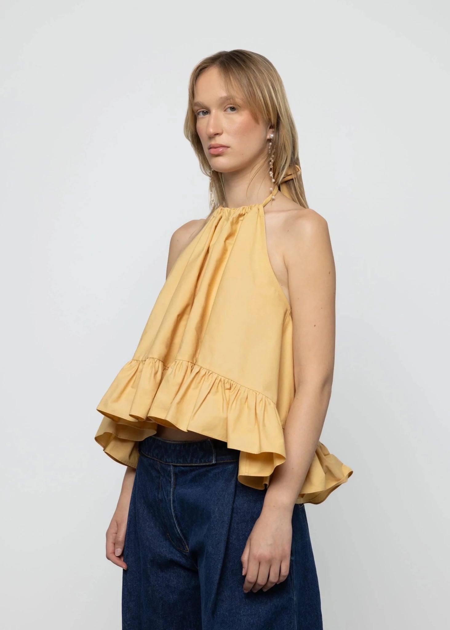 Baby Doll Frill Hem Top - Detour Boutiques