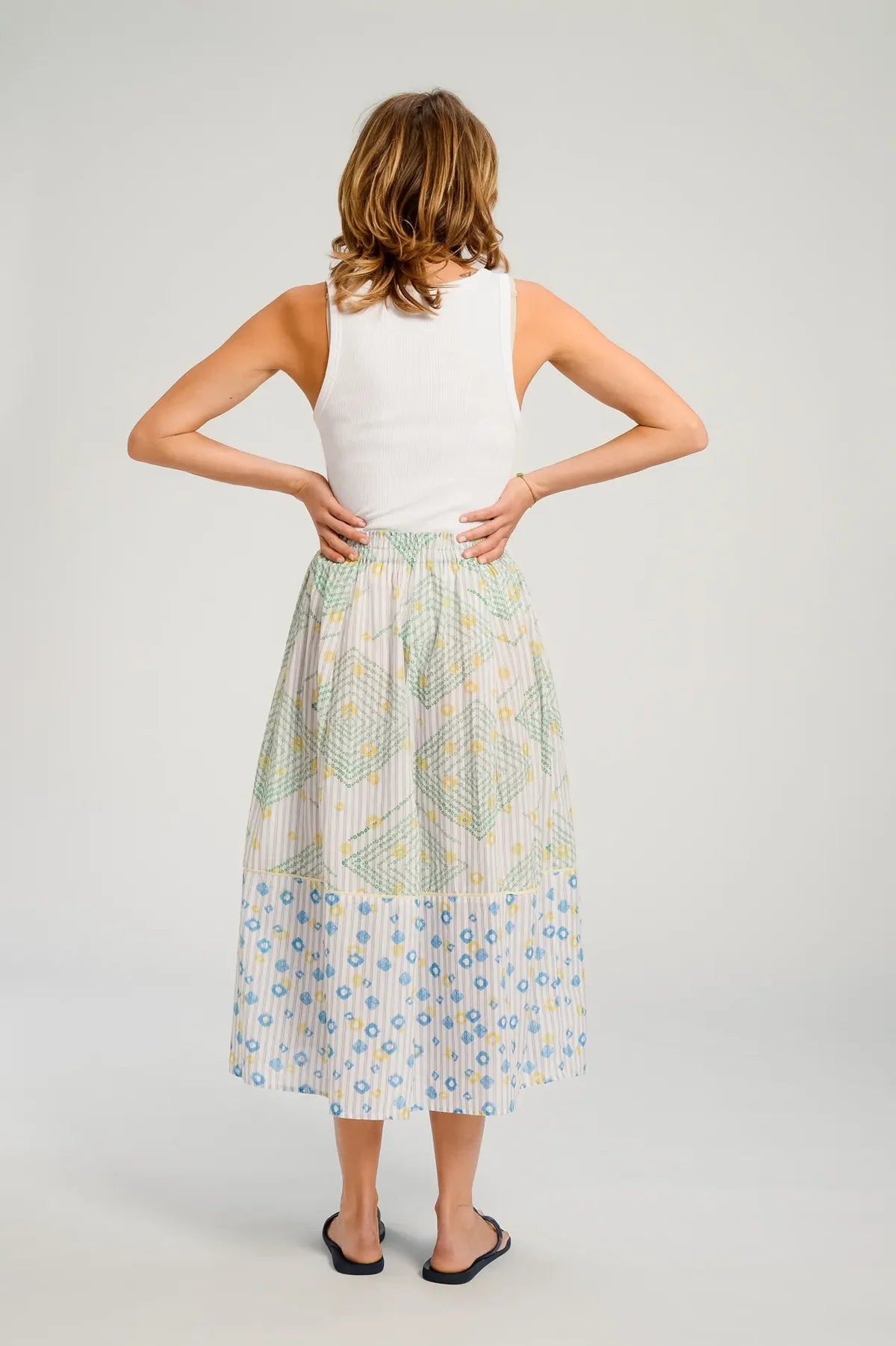 Baya Geometric Print Skirt - Detour Boutiques