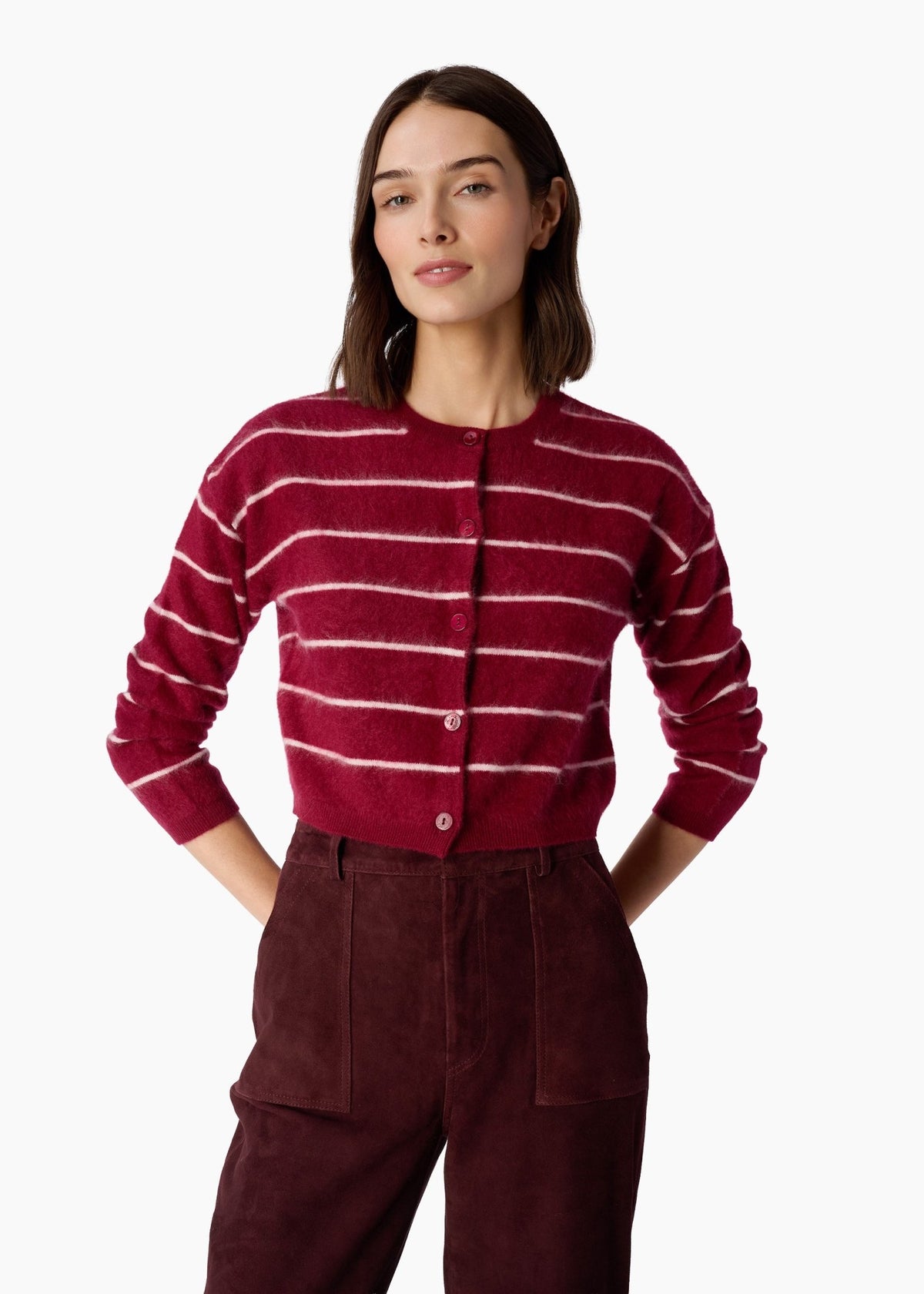 Benning Cashmere Stripped Cardigan - Detour Boutiques
