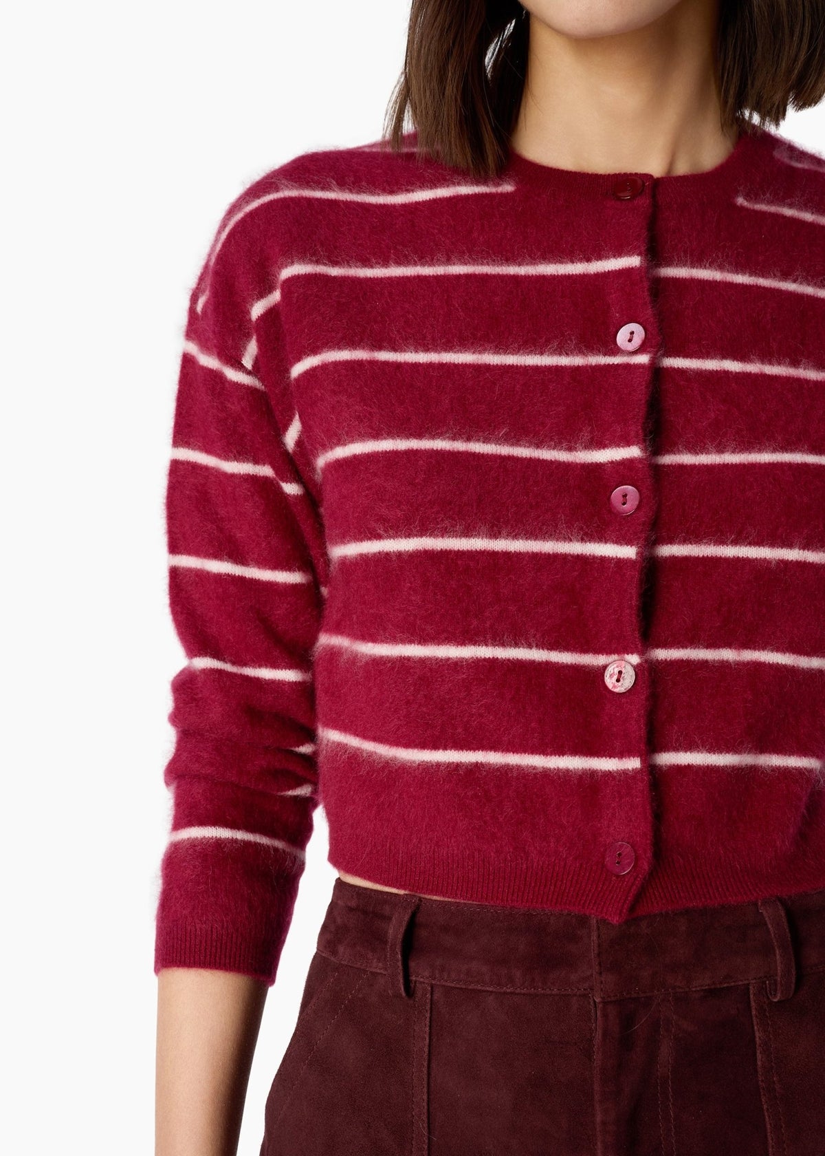 Benning Cashmere Stripped Cardigan - Detour Boutiques