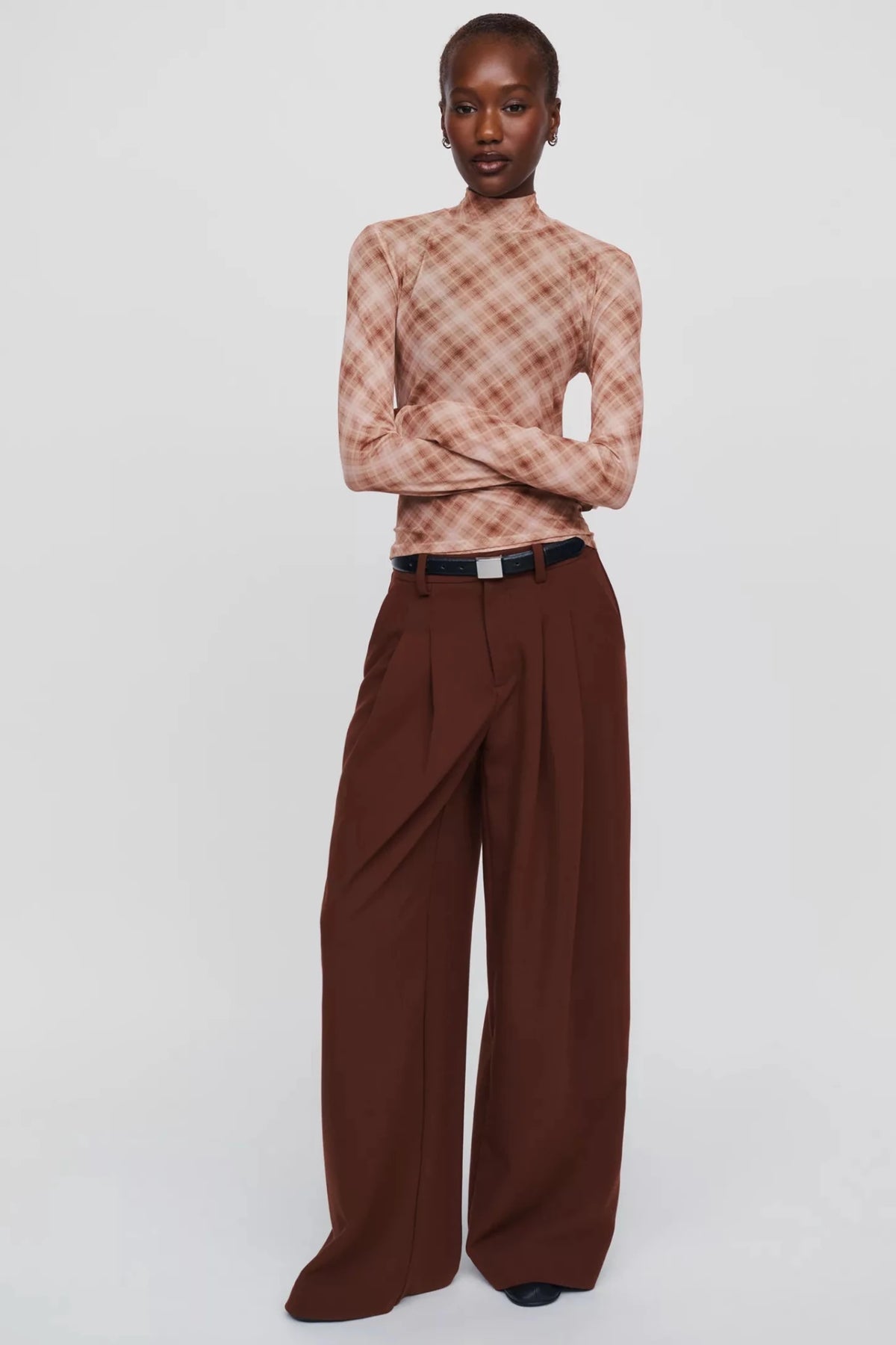 Bourbon Turtleneck Mesh Shirt - Detour Boutiques