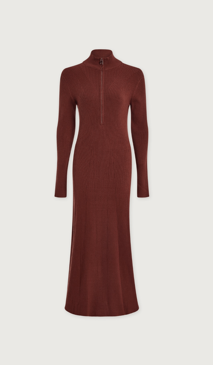 Burnet Zip Knit Maxi Dress - Detour Boutiques