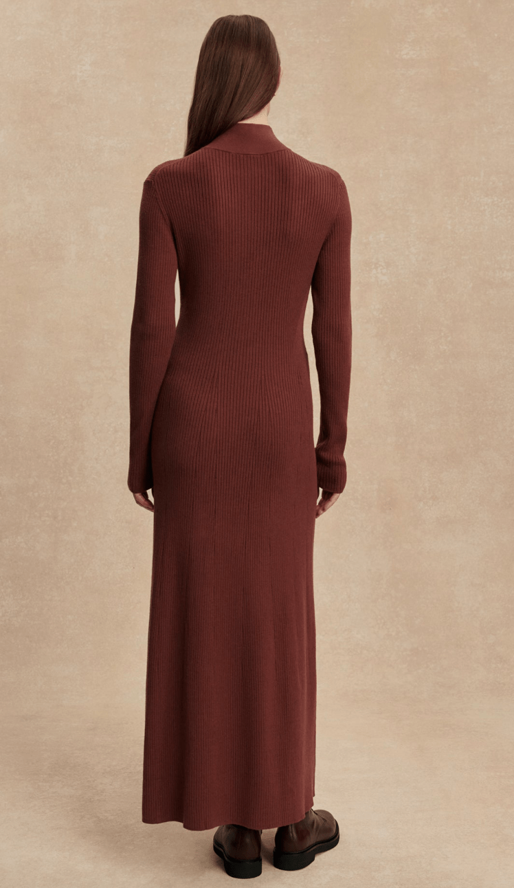 Burnet Zip Knit Maxi Dress - Detour Boutiques