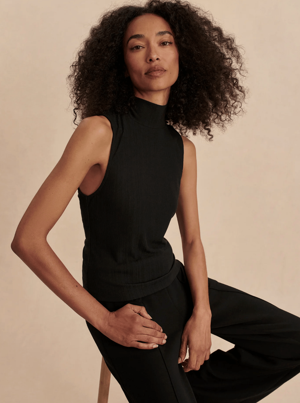 Caley Fitted Rib Tank - Detour Boutiques