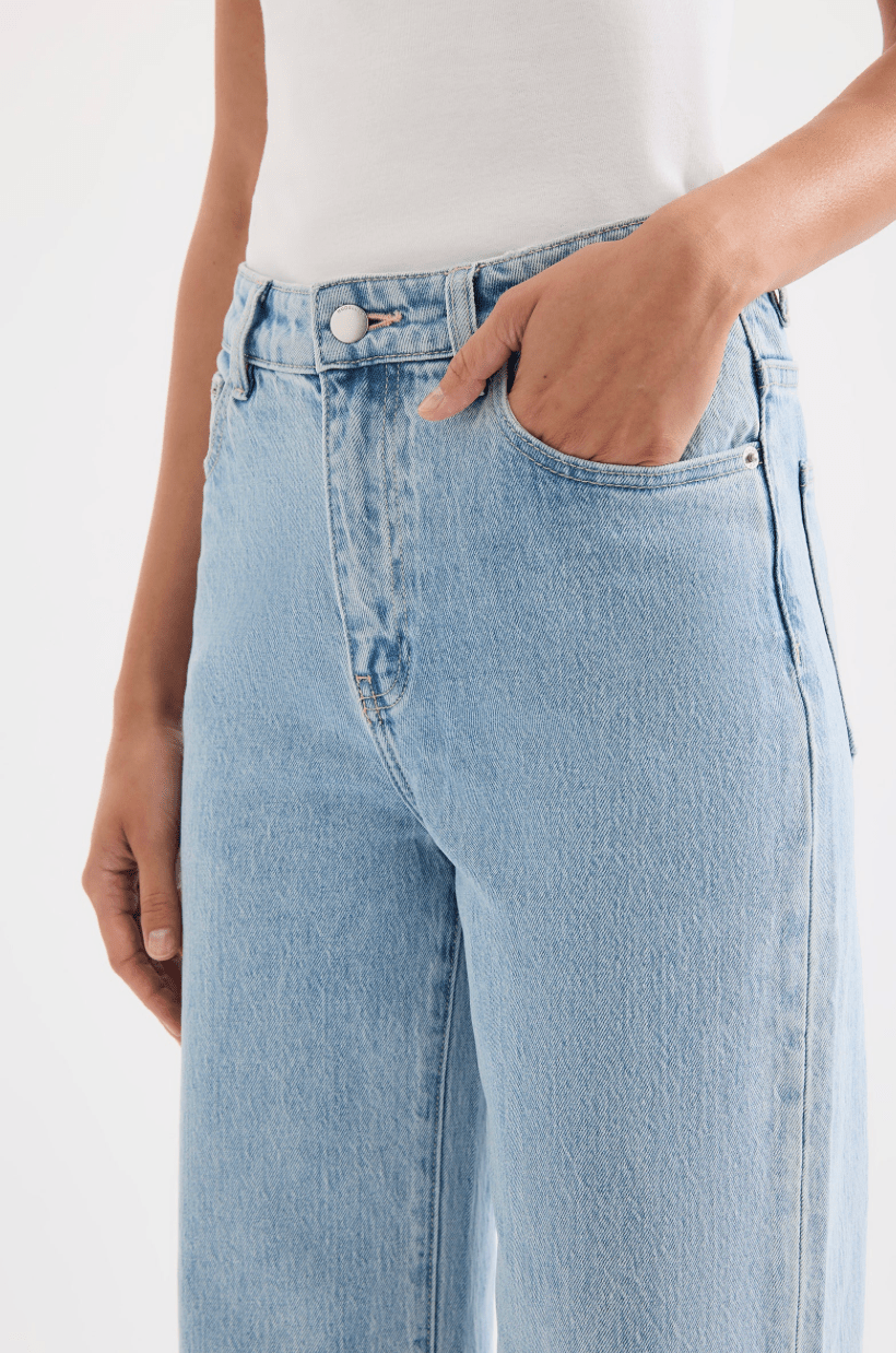 CALI STRETCH WIDE LEG JEAN - Detour Boutiques