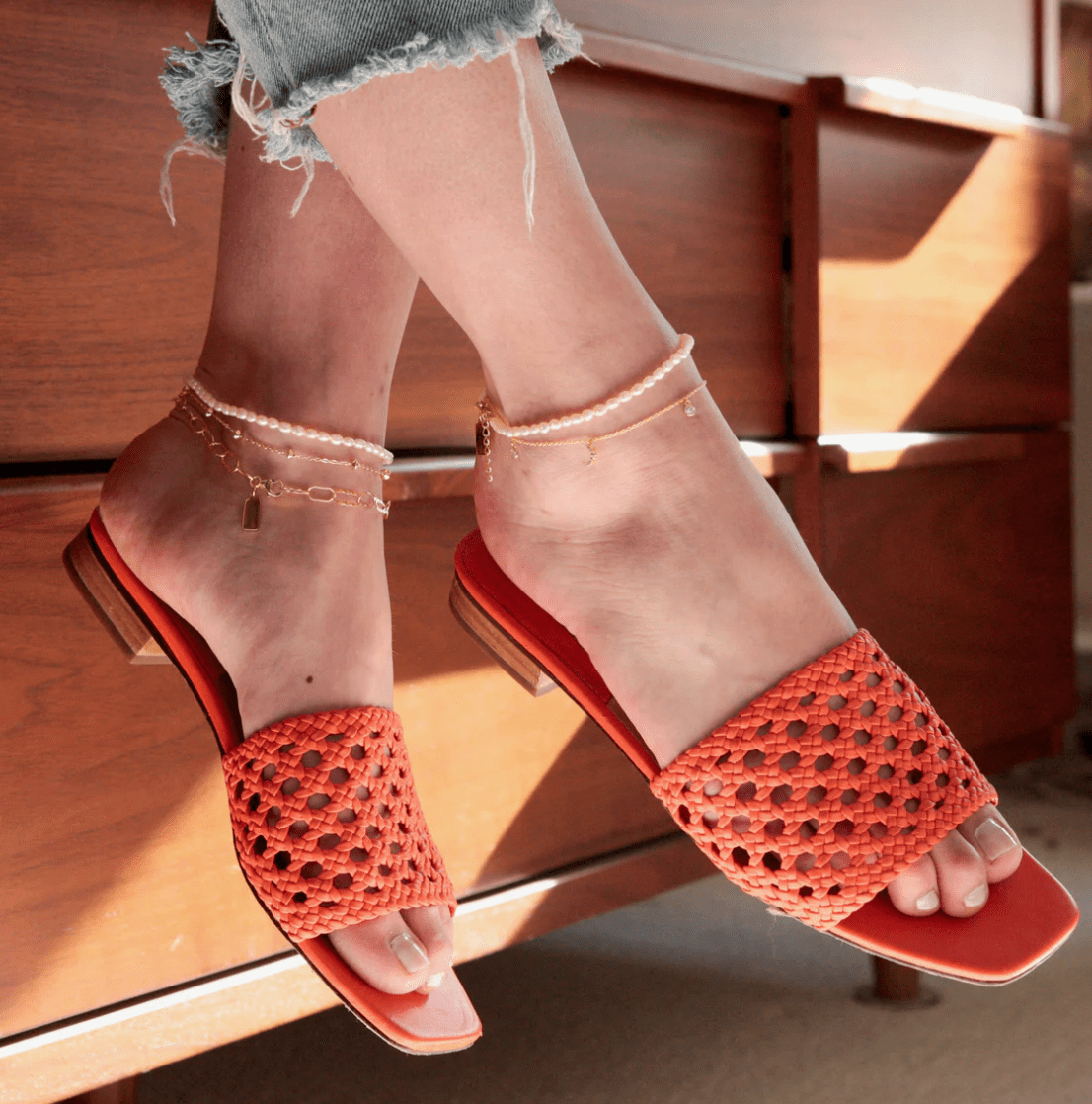 CAMILLE PEARL ANKLET - Detour Boutiques