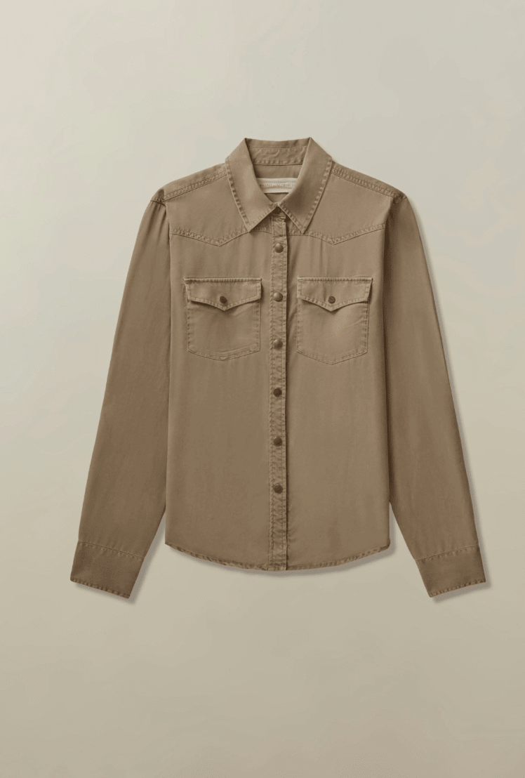 Cassidy Western Shirt in Lyocell - Detour Boutiques