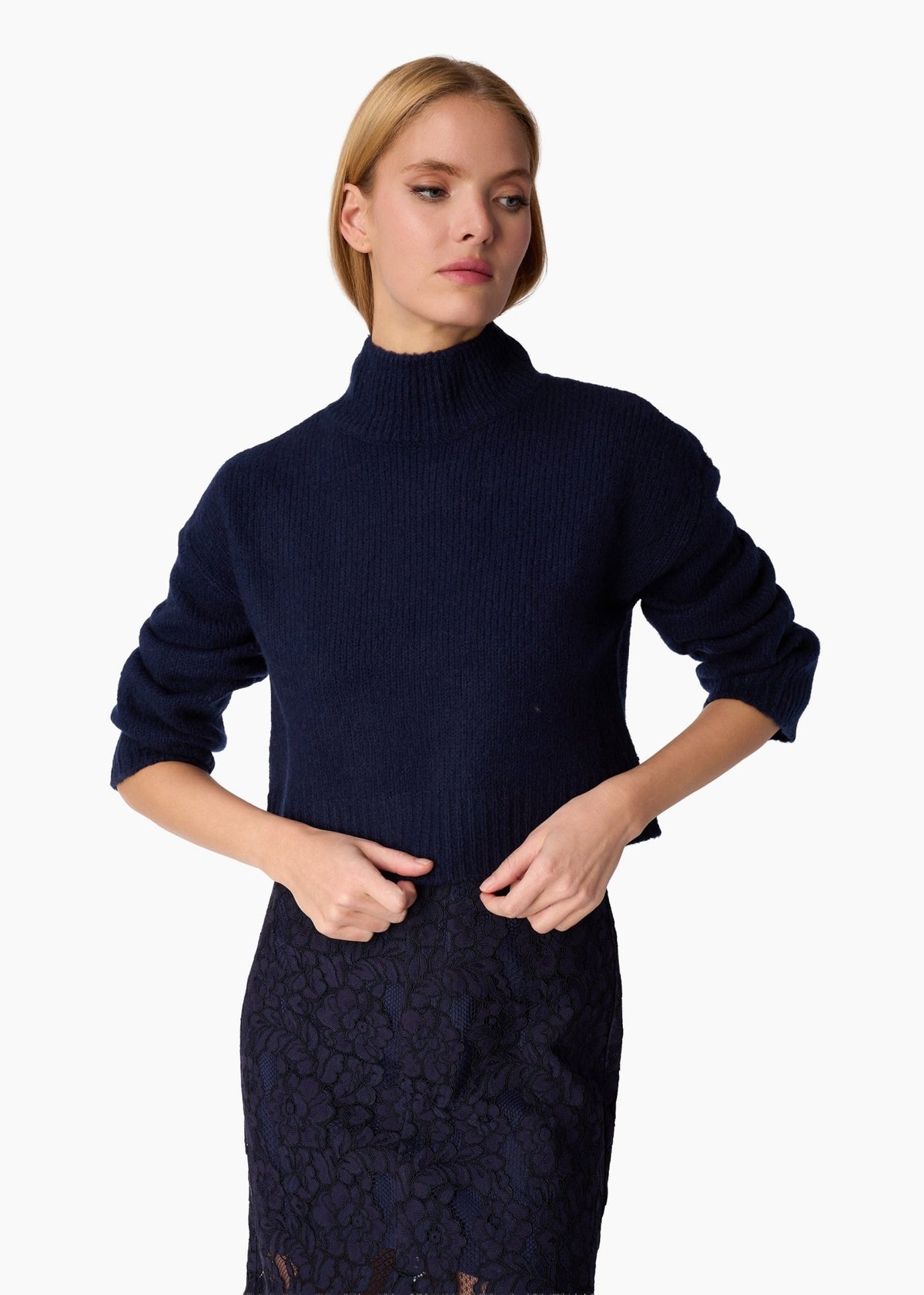 Catherine Cropped Sweater - Detour Boutiques