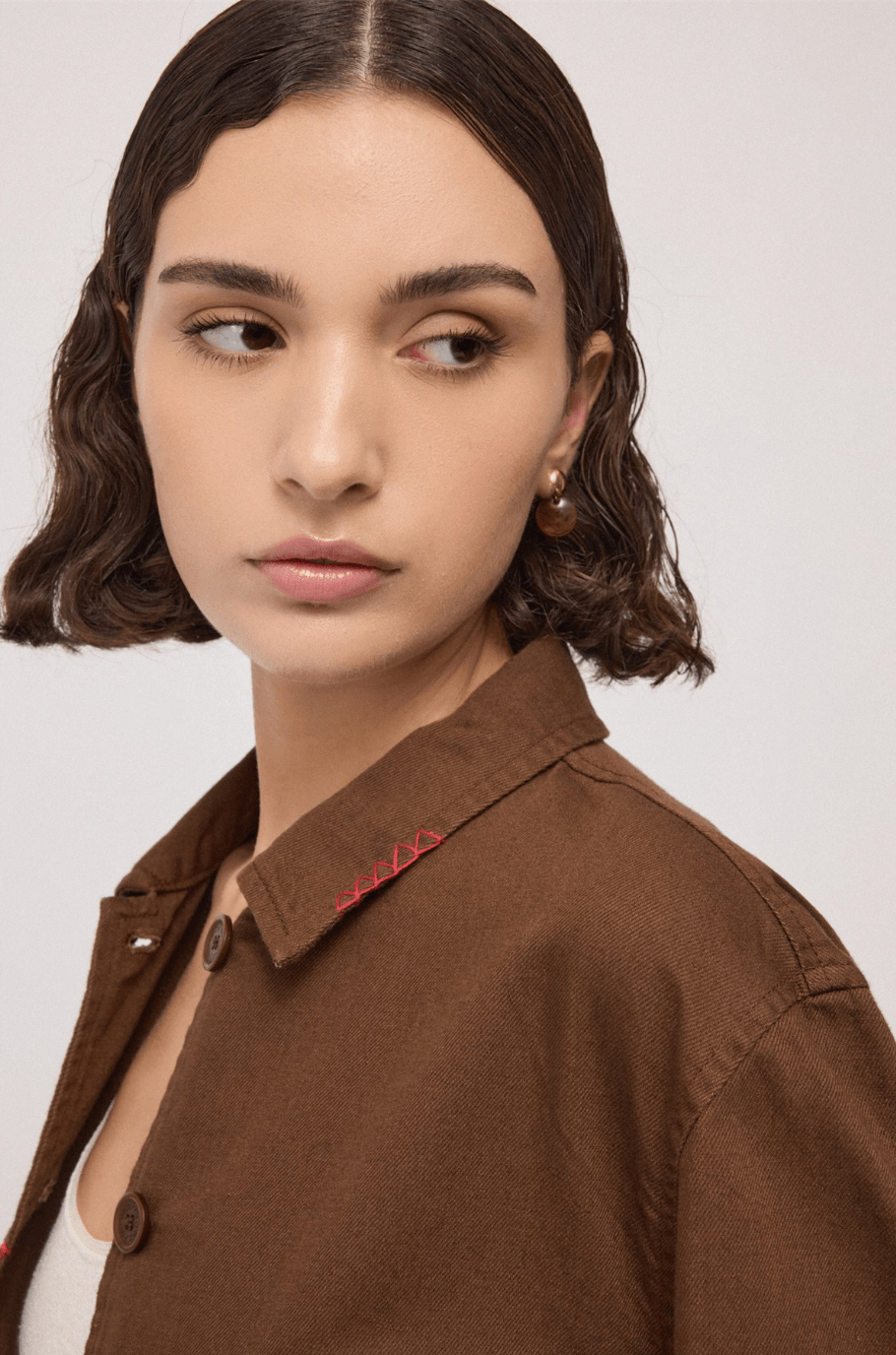 Cotton Embroidered Jacket - Detour Boutiques