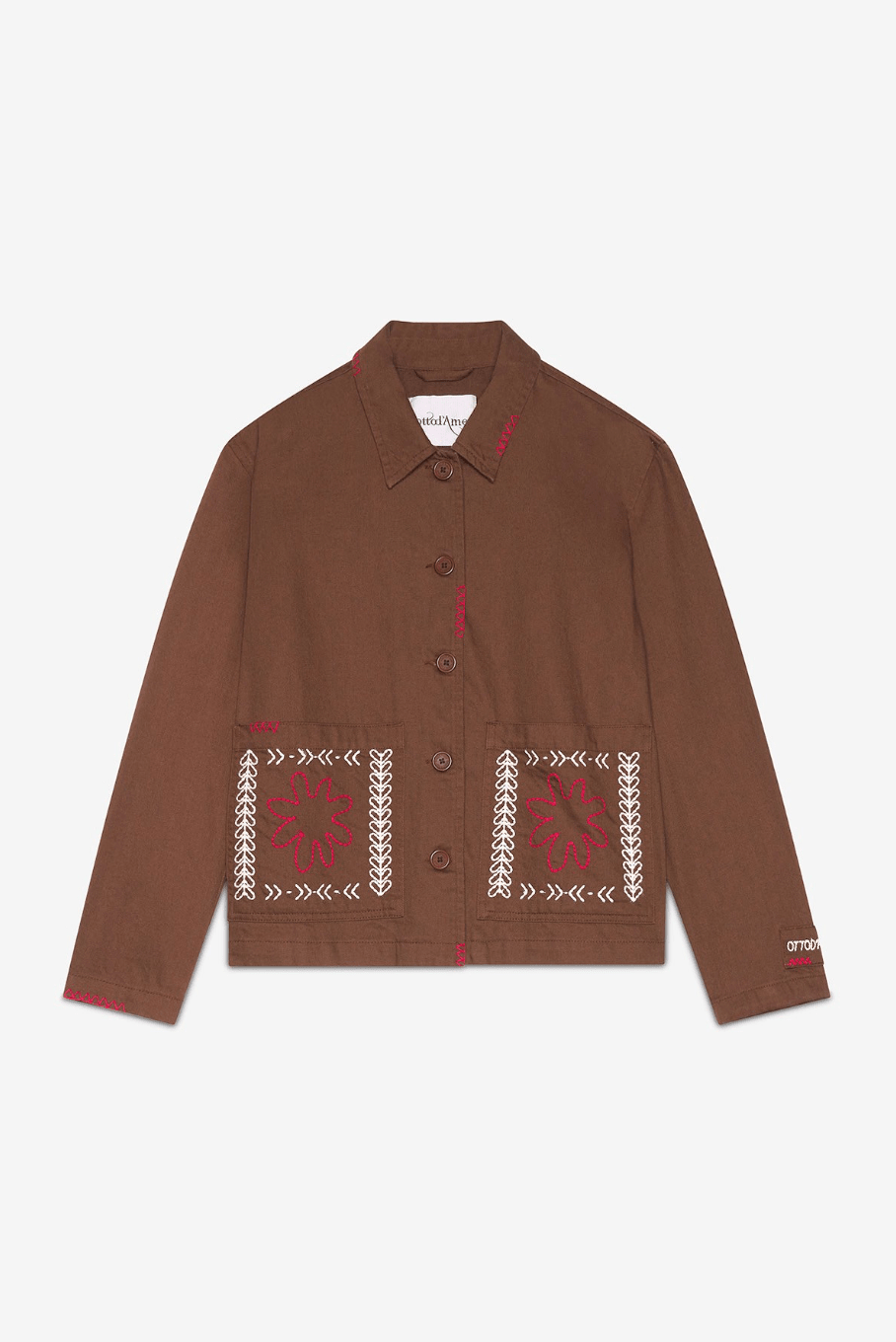 Cotton Embroidered Jacket - Detour Boutiques