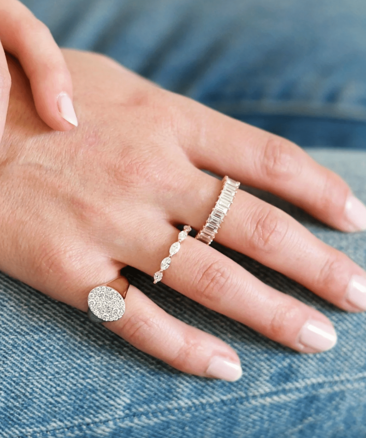 Diamond Signet Pinky Ring - Detour Boutiques