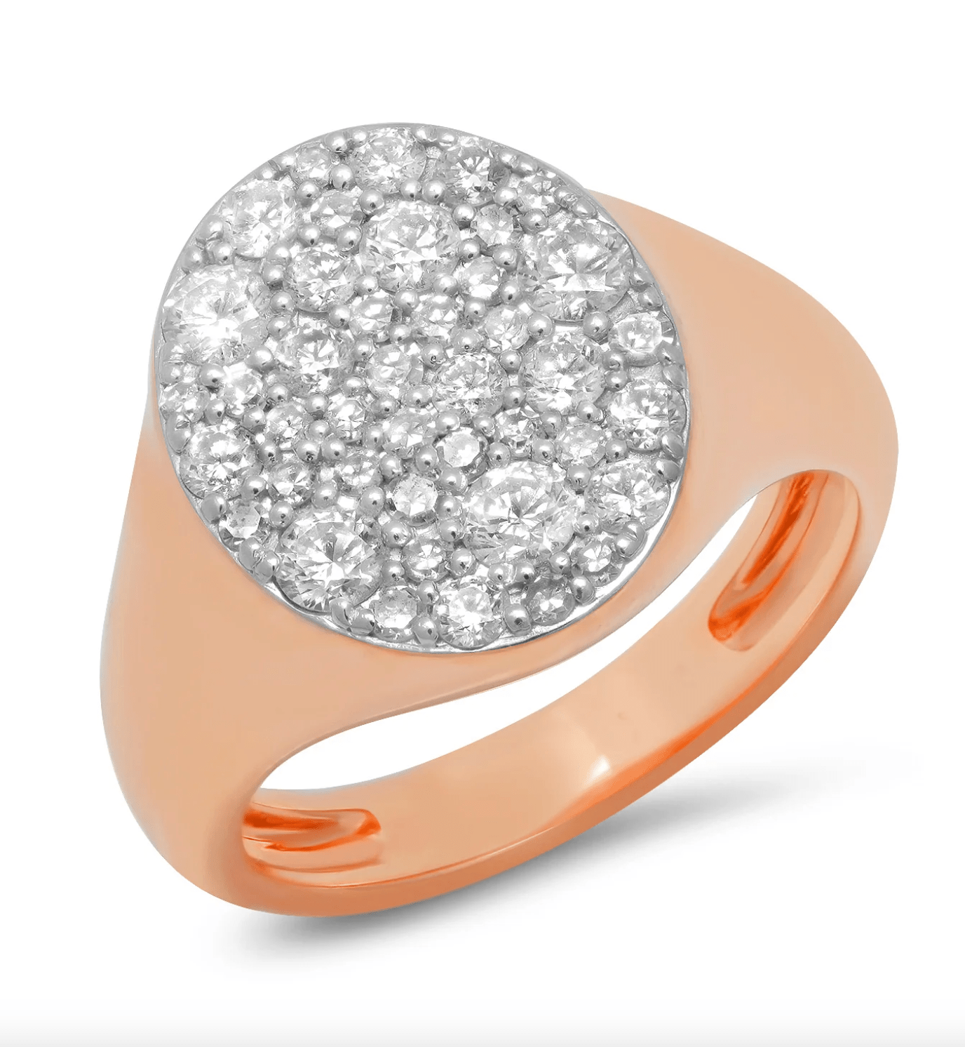 Diamond Signet Pinky Ring - Detour Boutiques