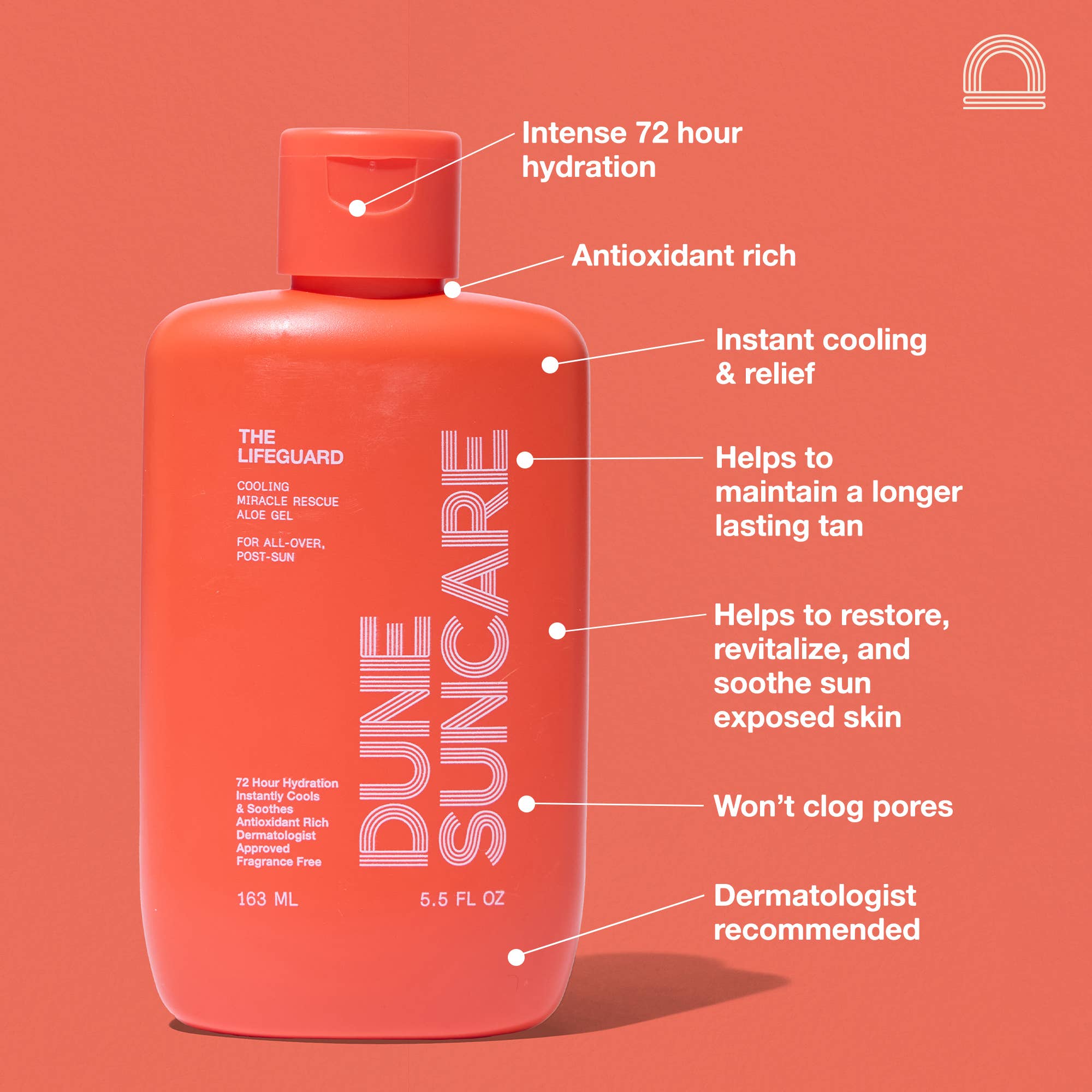 DUNE Suncare - The Lifeguard Miracle Rescue Aloe Vera Gel for All-Over - Detour Boutiques