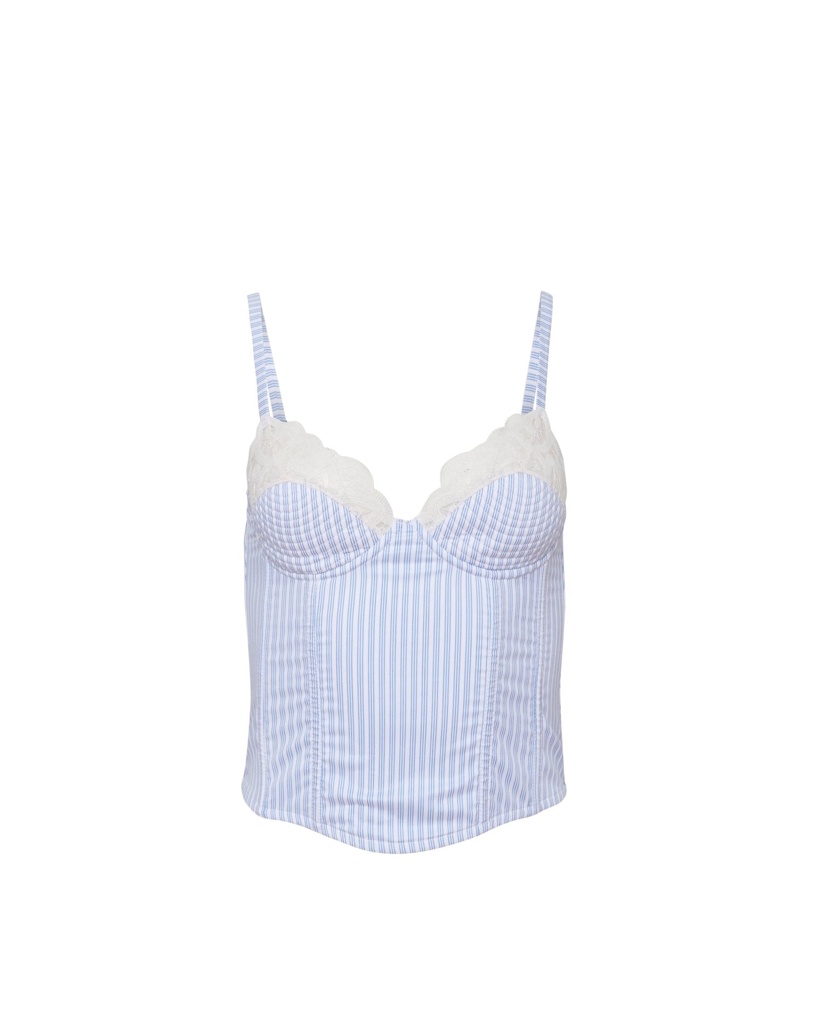 East Hampton Poplin Corset - Detour Boutiques
