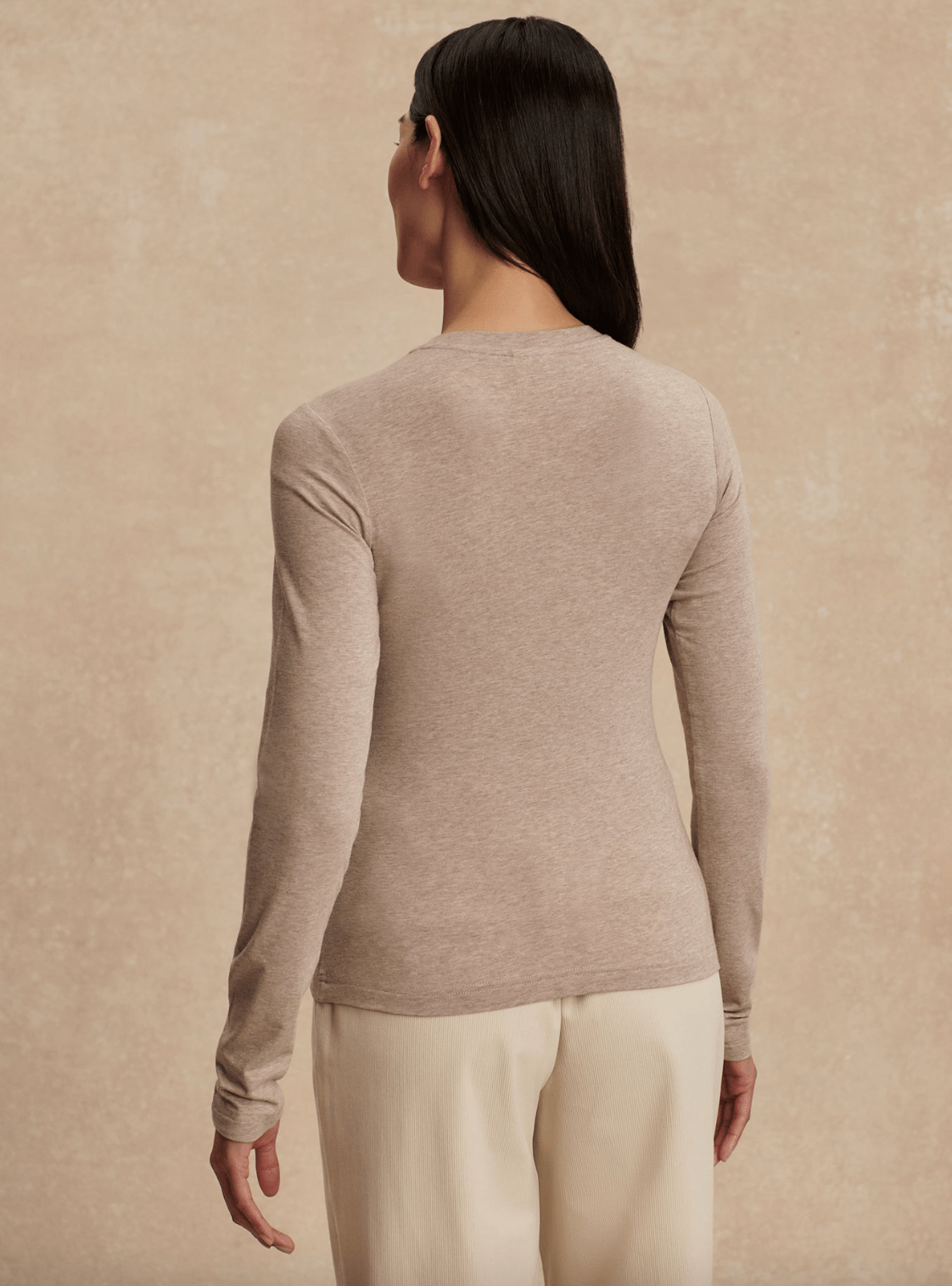 Edna Long Sleeve Fitted Tee - Detour Boutiques