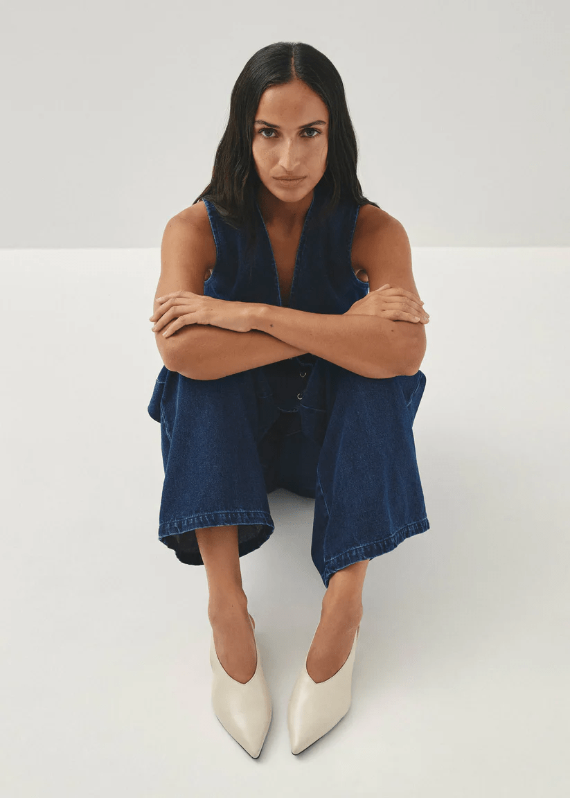 Eros Cream Leather Mules - Detour Boutiques