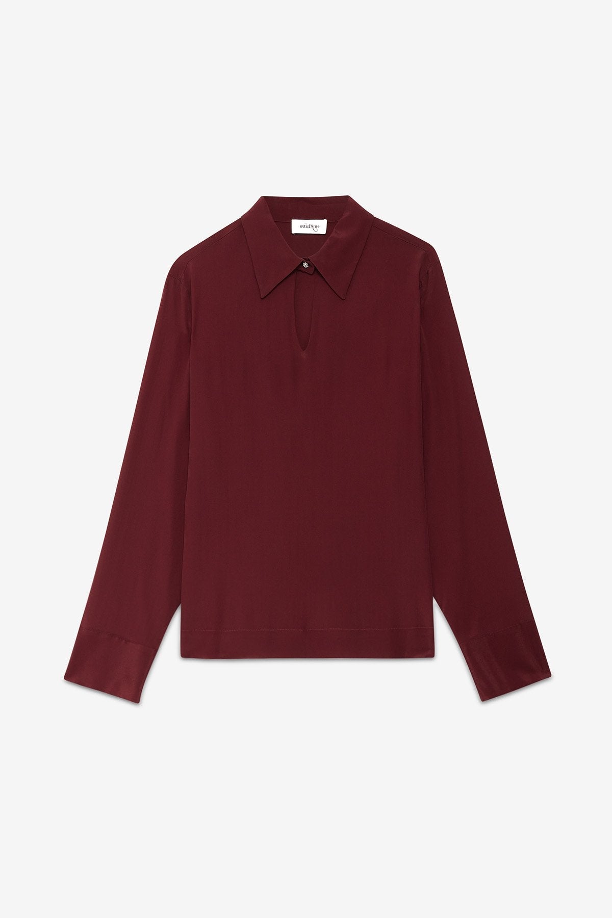 Flowy Polo Blouse - Detour Boutiques