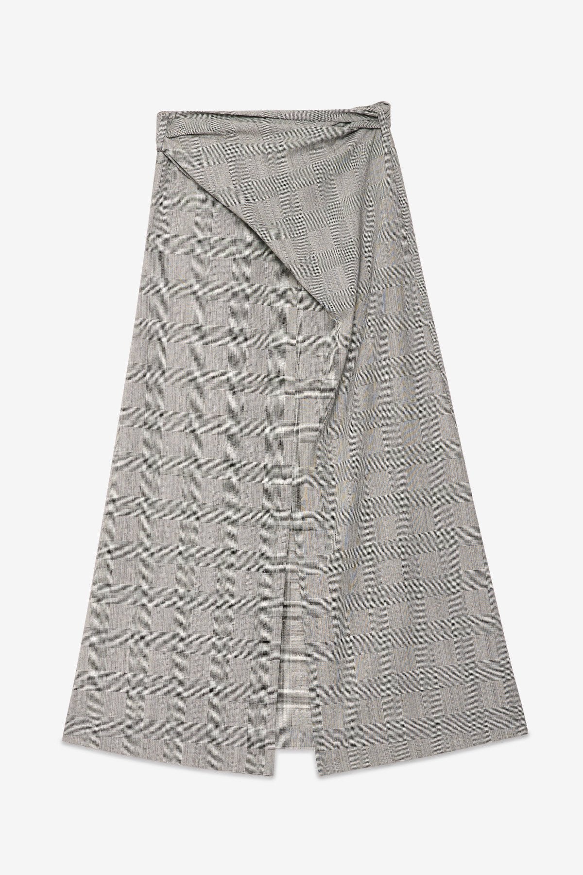 Glen Plaid Straight Skirt - Detour Boutiques