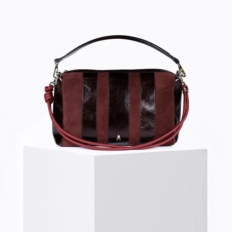 Halo Stripe Acajou Burgundy - Detour Boutiques