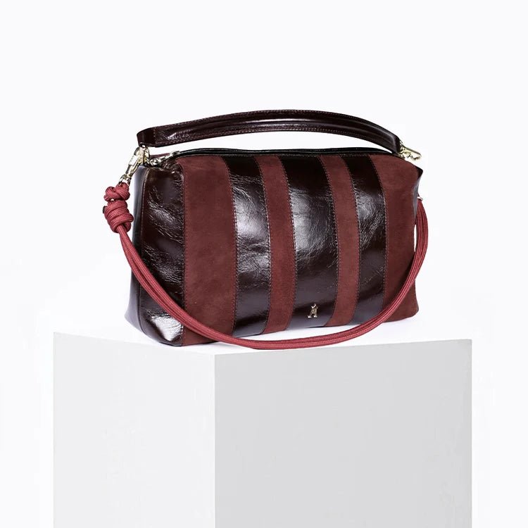 Halo Stripe Acajou Burgundy - Detour Boutiques