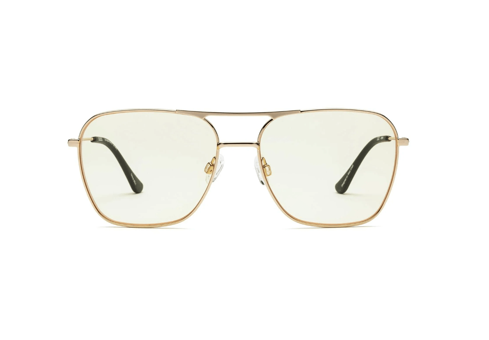 Hooper Polished Gold Readers - Detour Boutiques