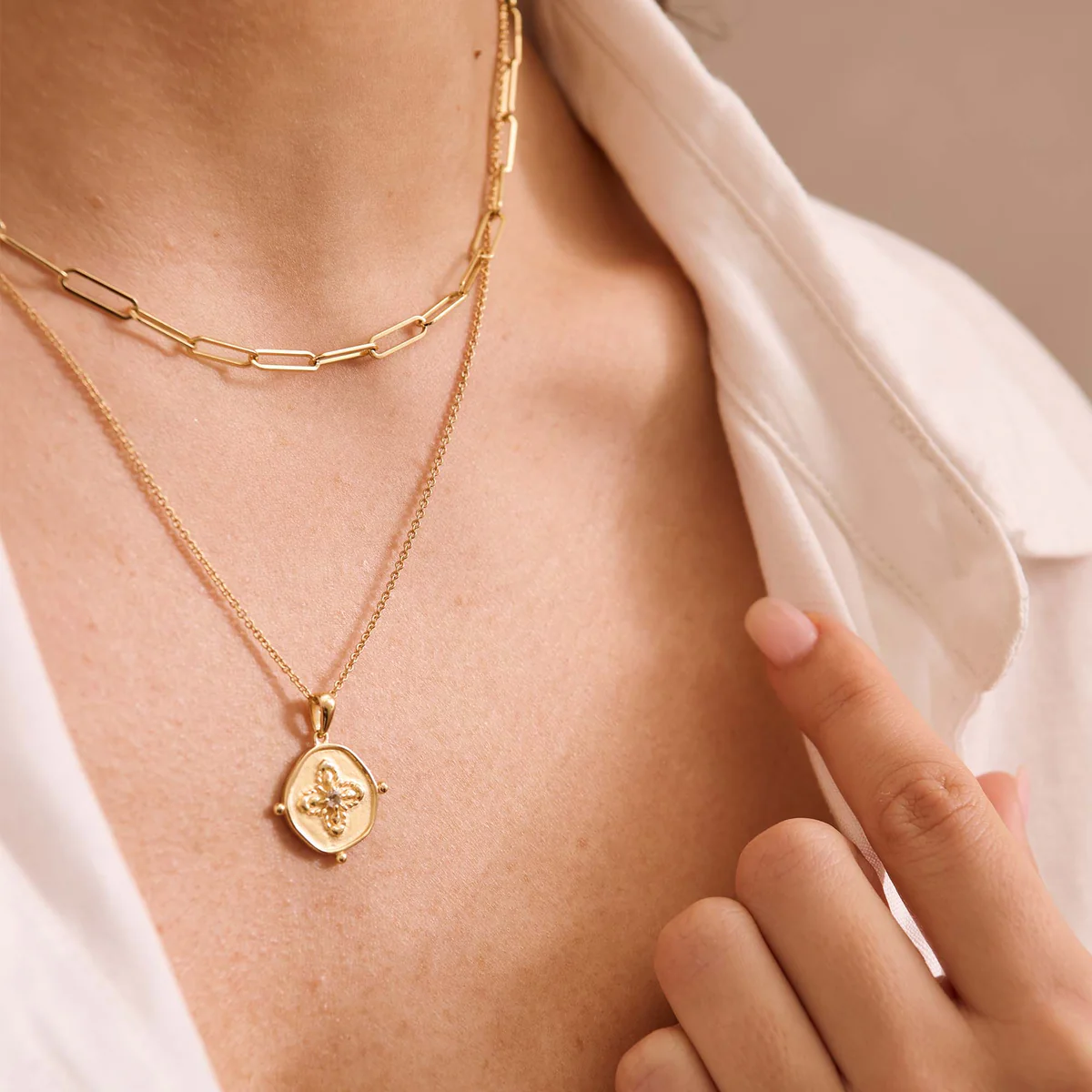 Sahara Medallion Necklace - Gold