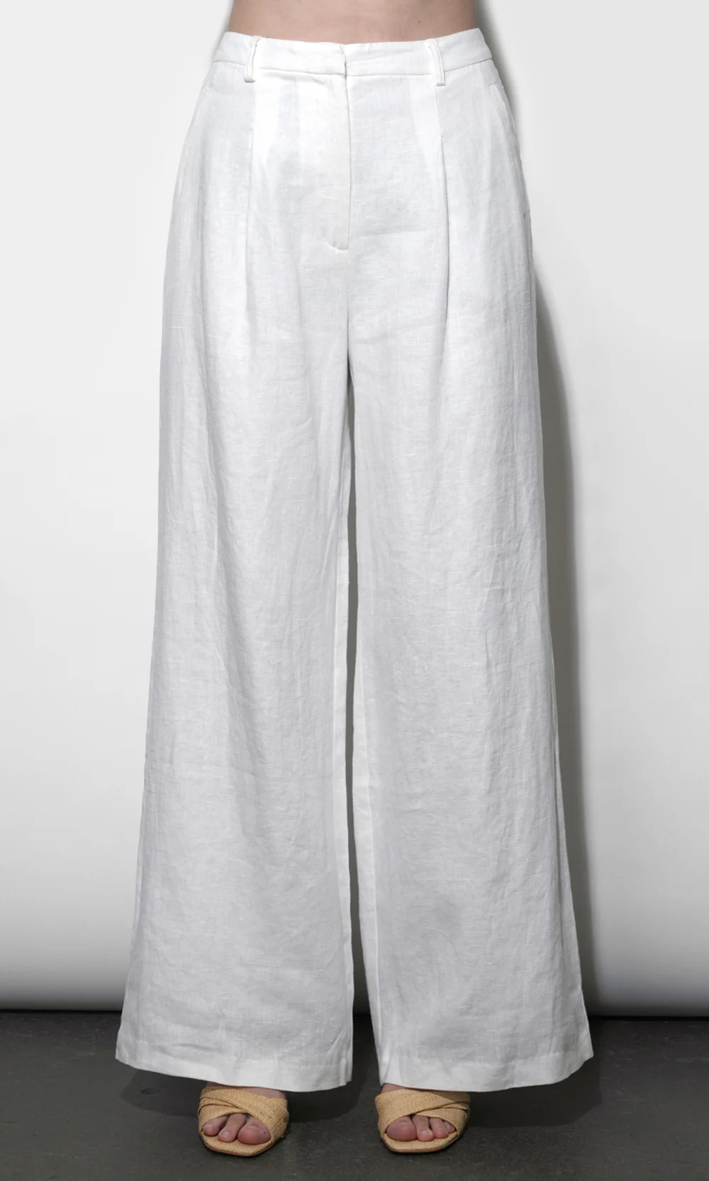 Savannah Wide Leg Linen Pant