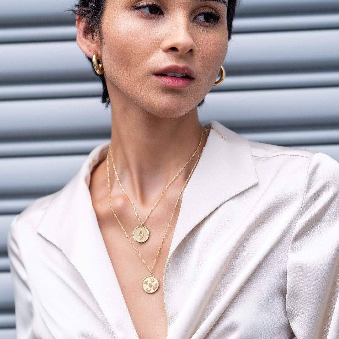 Jennifer Zeuner Jewelry - Lou 1" Hoops - Detour Boutiques