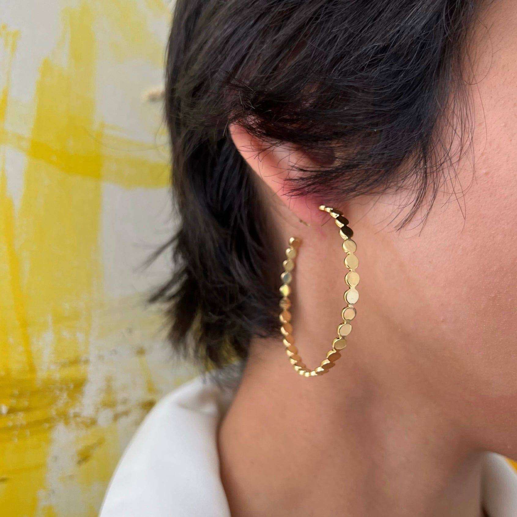 Jennifer Zeuner Jewelry - Margaux 2" Hoops - Detour Boutiques