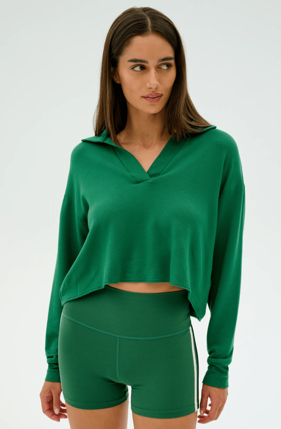 Joan Fleece Polo Sweatshirt - Detour Boutiques
