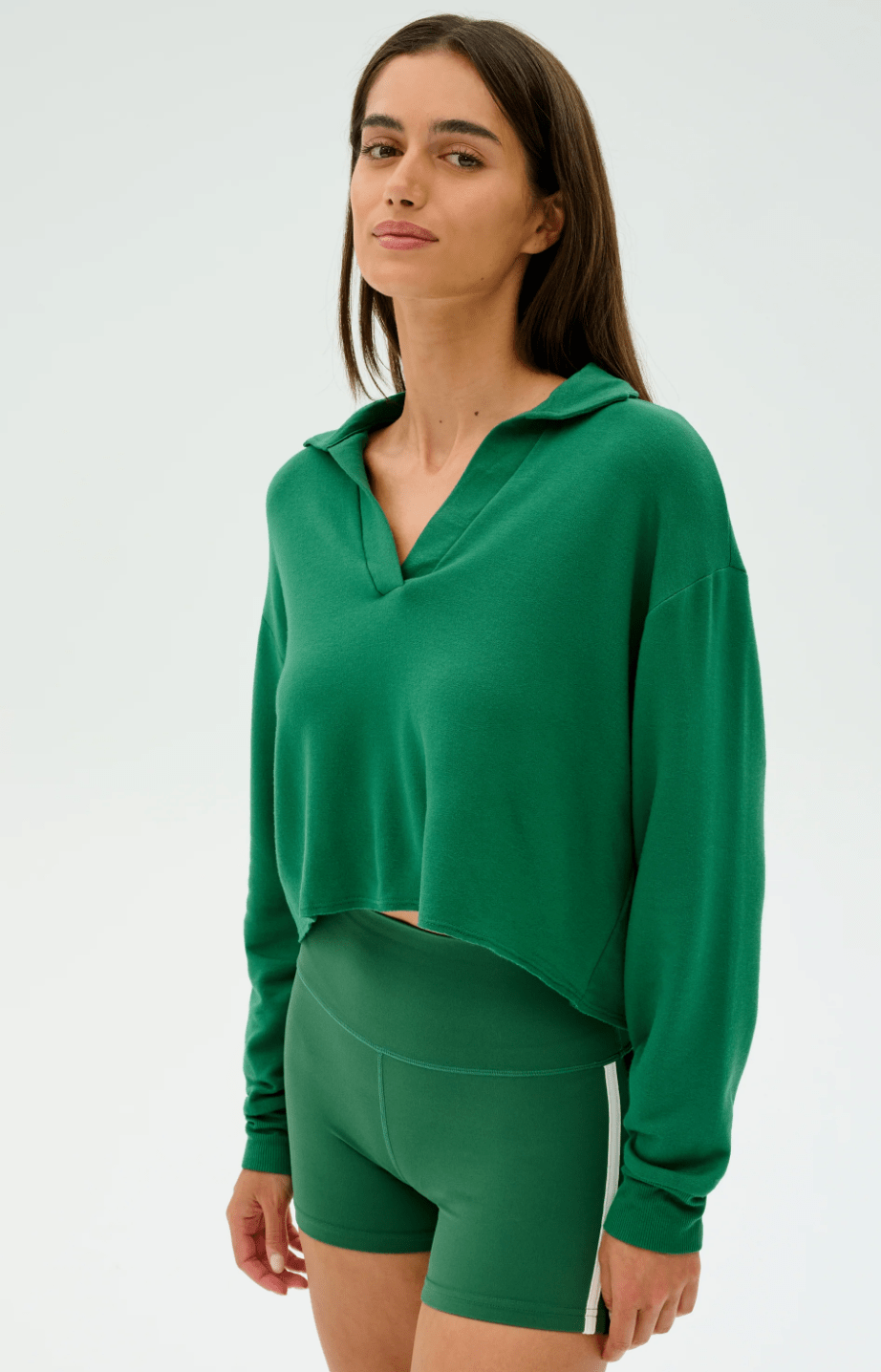 Joan Fleece Polo Sweatshirt - Detour Boutiques