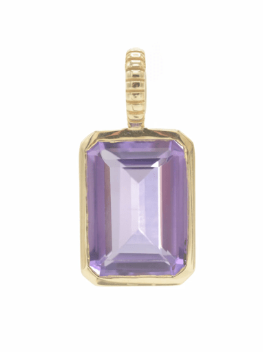 Jollie Emerald Cut Pendant - Detour Boutiques
