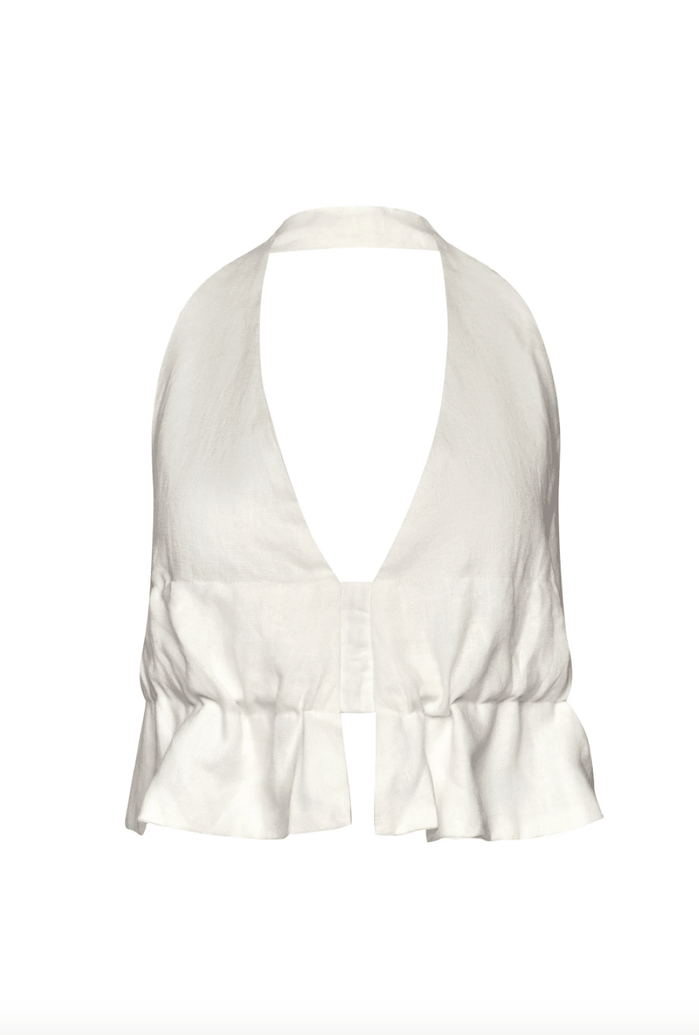 Juana Open - Back Linen Halter Top - Detour Boutiques