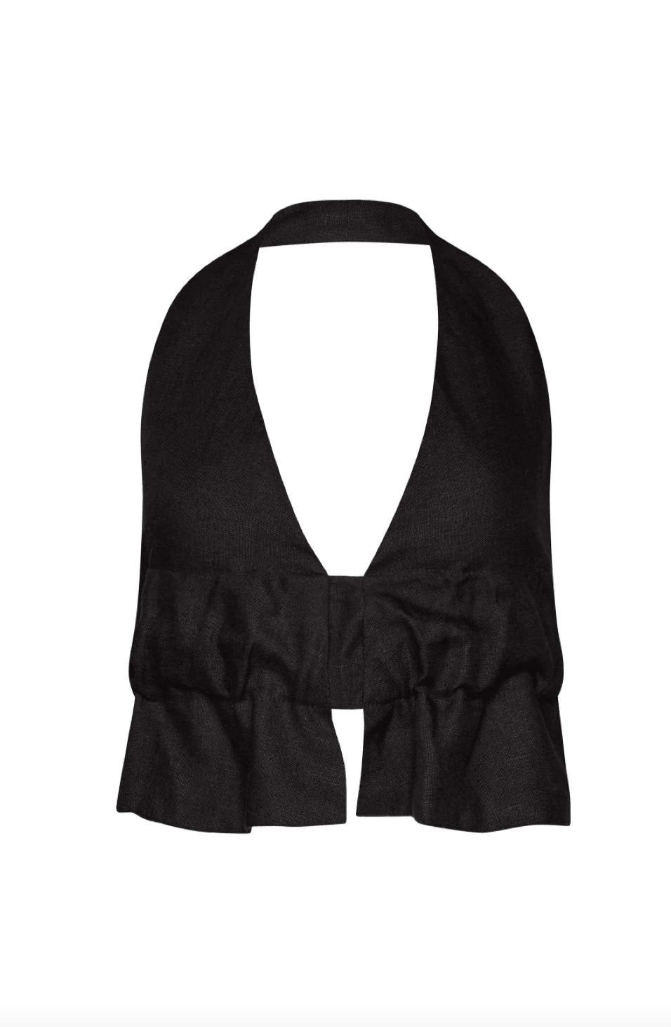 Juana Open - Back Linen Halter Top - Detour Boutiques