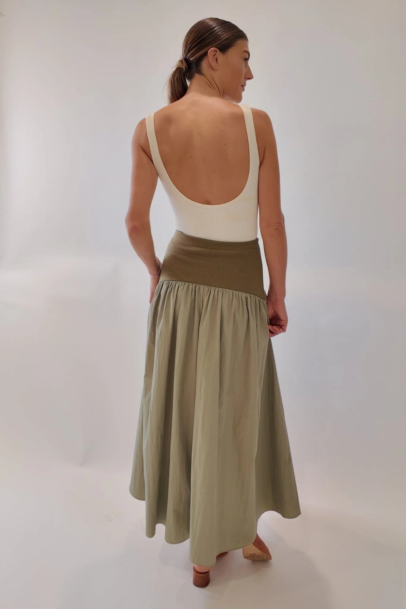 Jude Block Maxi Skirt - Detour Boutiques