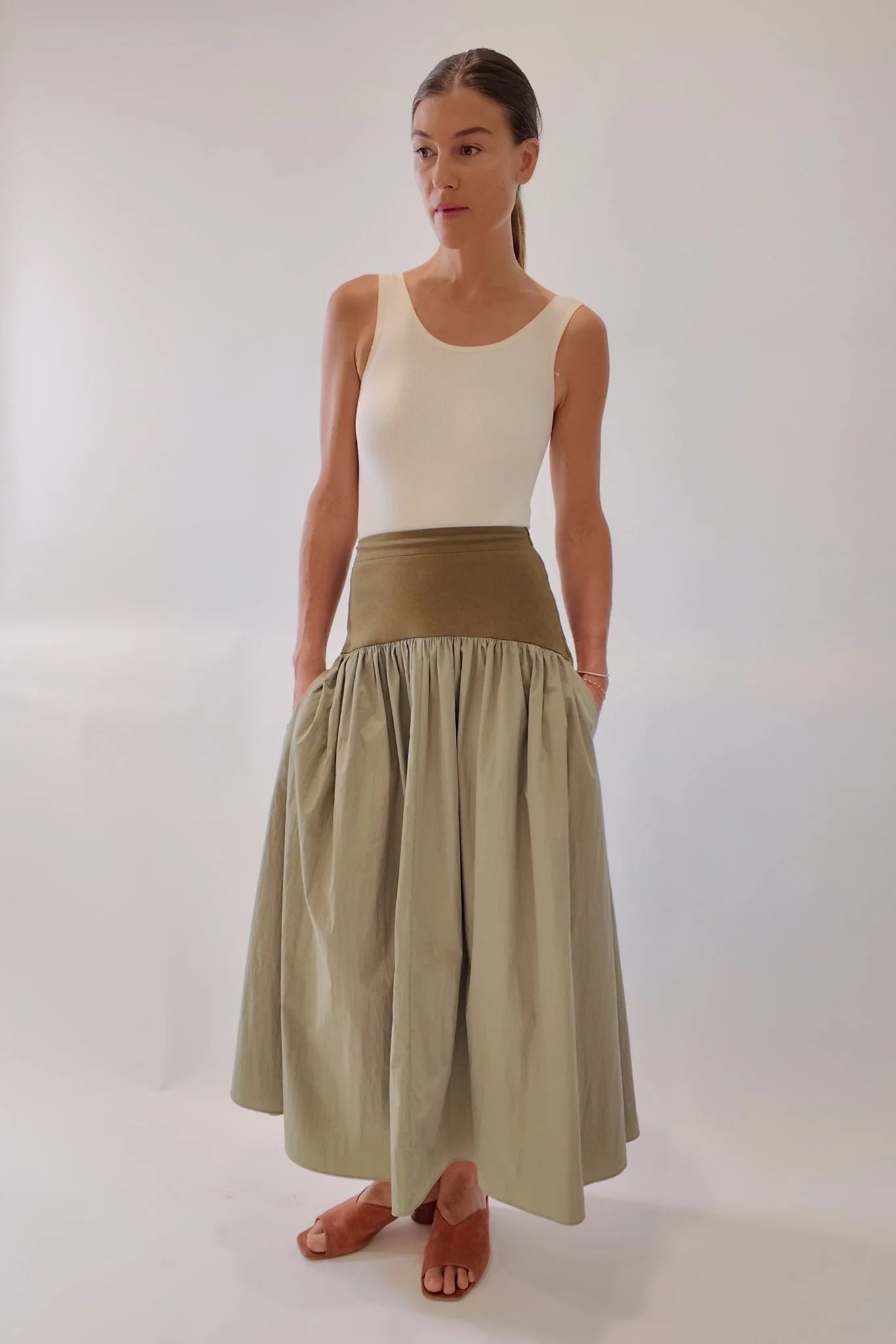 Jude Block Maxi Skirt - Detour Boutiques