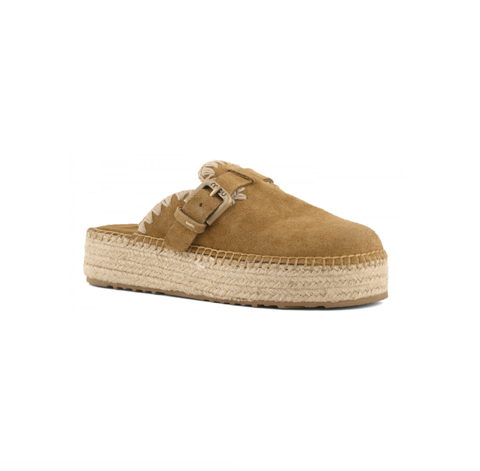 Jute Clog Plain Suede - Detour Boutiques